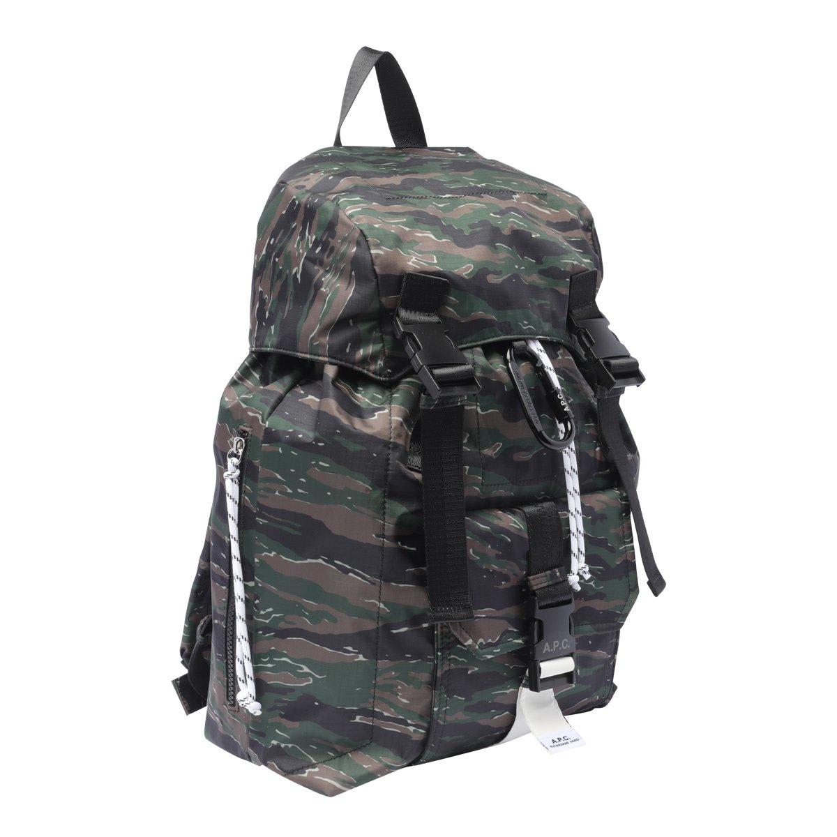 Shop Apc Trek Buckle-fastened Backpack In Green