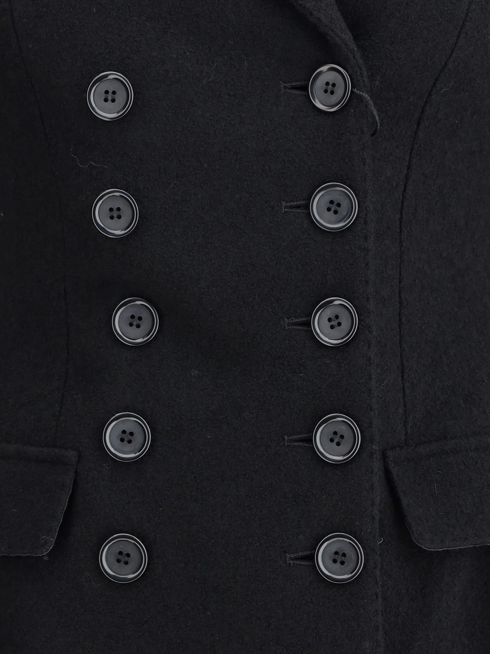 Dolce & Gabbana Double-breasted Jacket In Wool In Multi