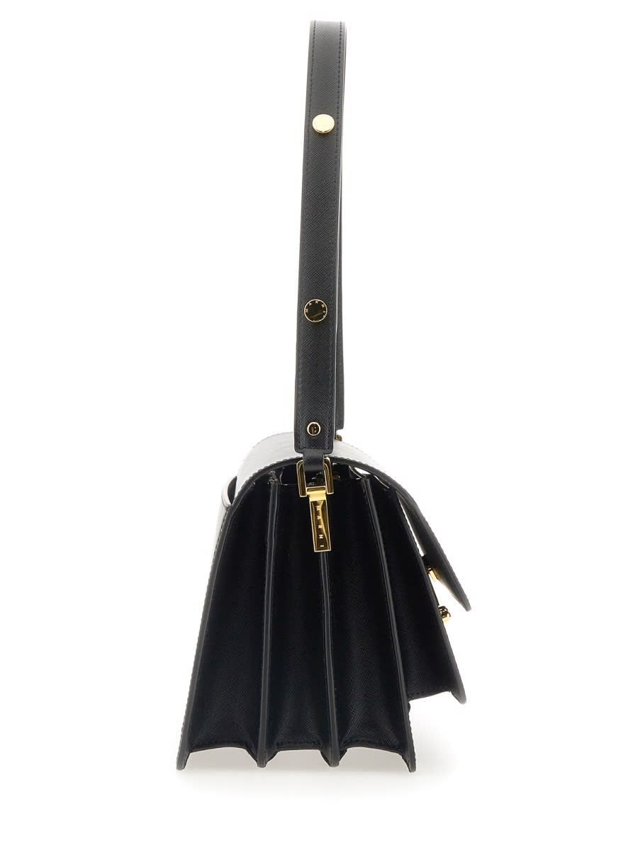 Shop Marni Trunk Shoulder Bag In Black