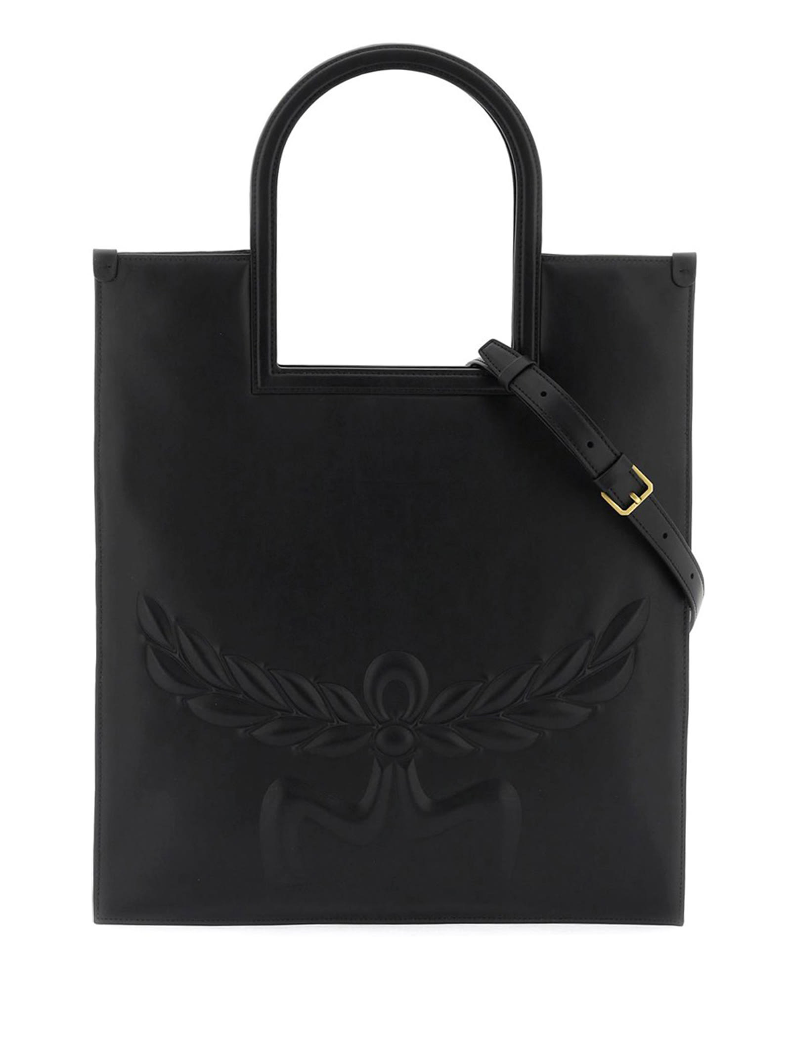 Shop Mcm Shoulder Bag In Black