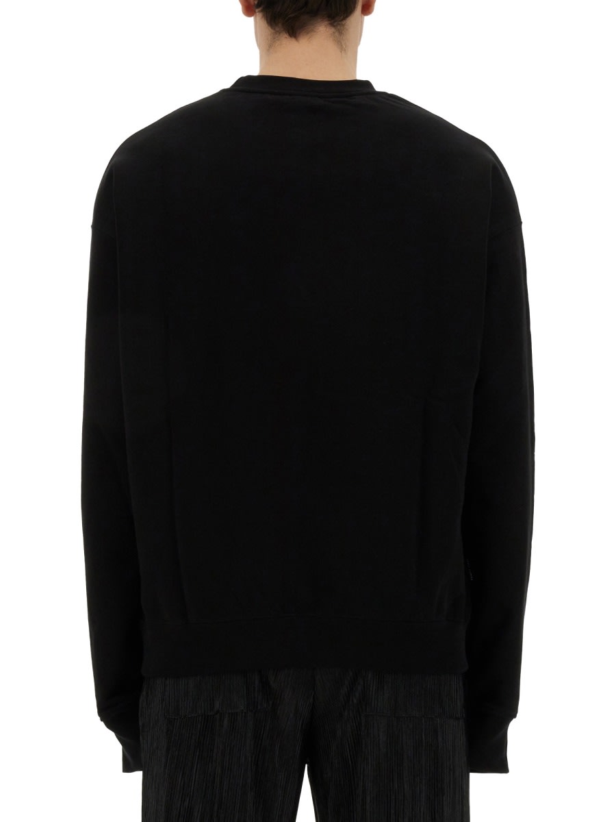 Family First Heart Sweatshirt In Black