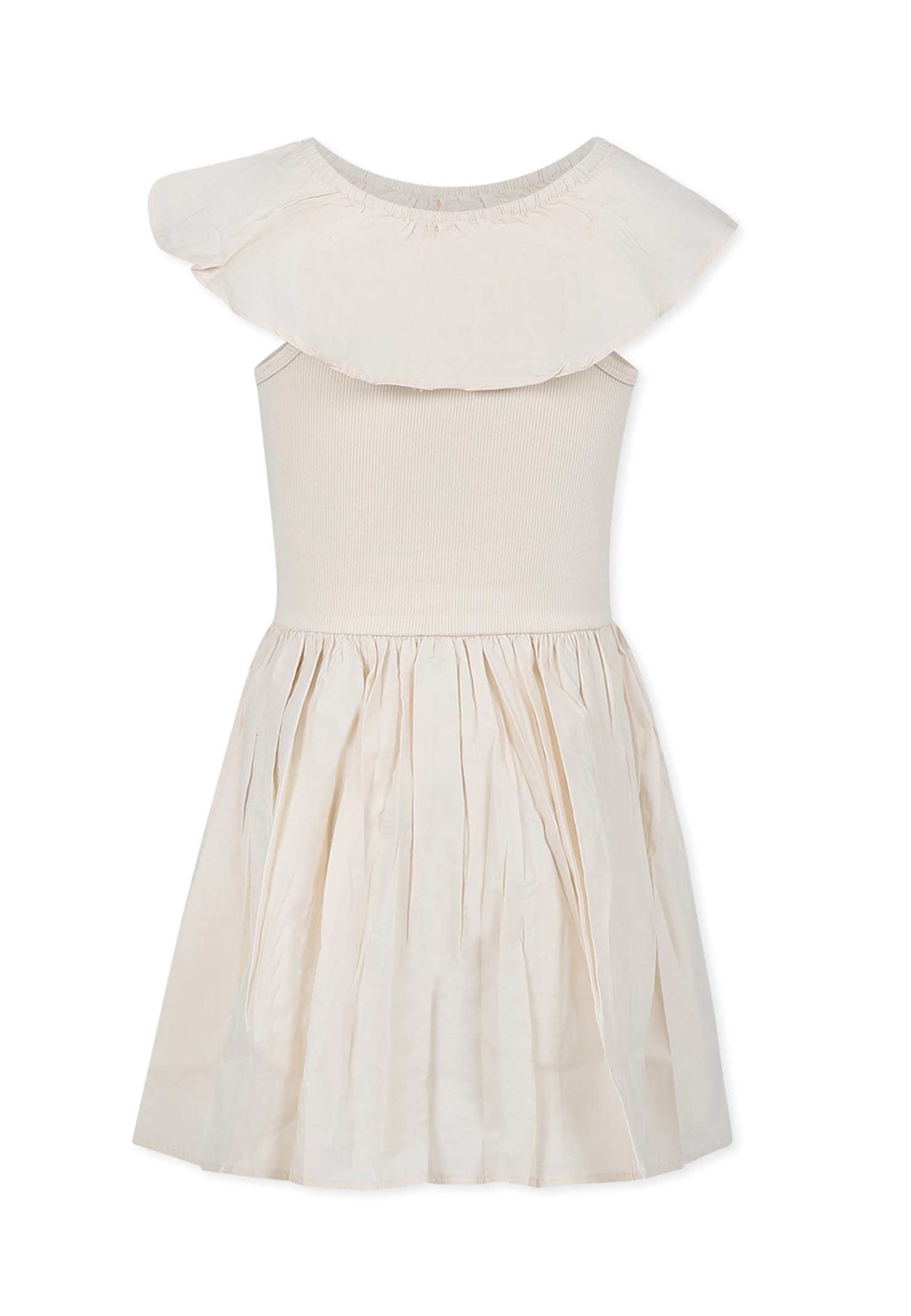 Molo Sleeveless Dress In Ivory