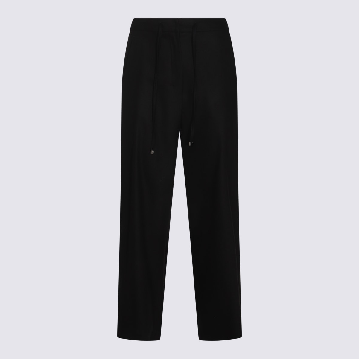 ‘S Max Mara Black Wool Pants