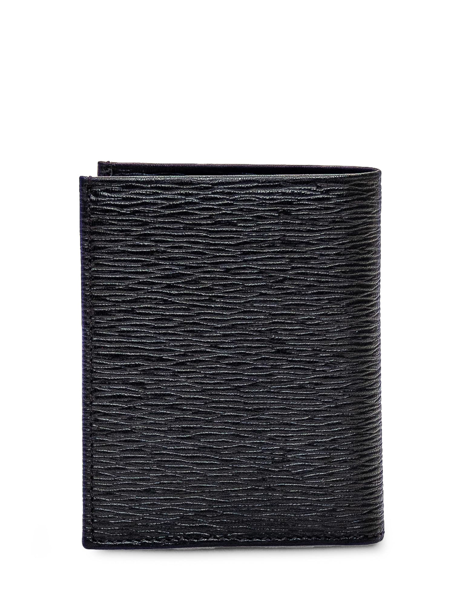 Shop Ferragamo Gancini Wallet In Nero