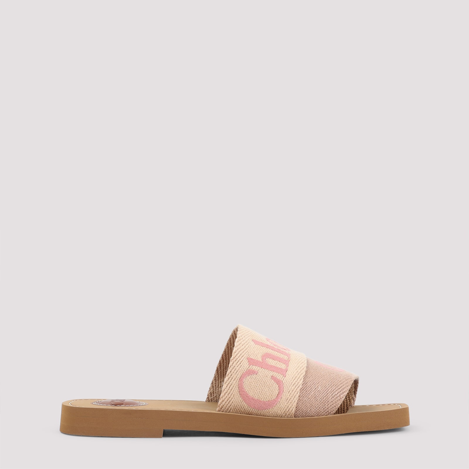 Chloé Woody Flat Mules In Multi