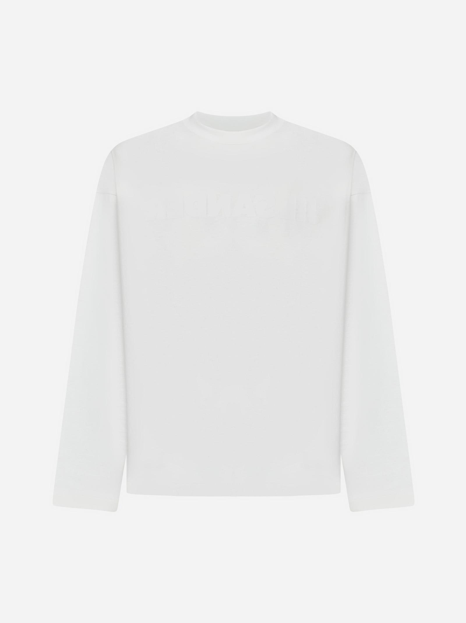 Shop Jil Sander Logo Cotton T-shirt