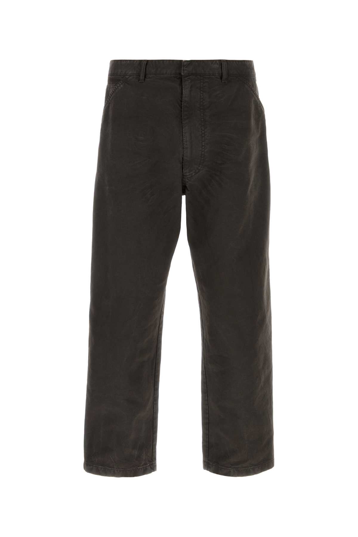 Slate Cotton Wide-leg Pant