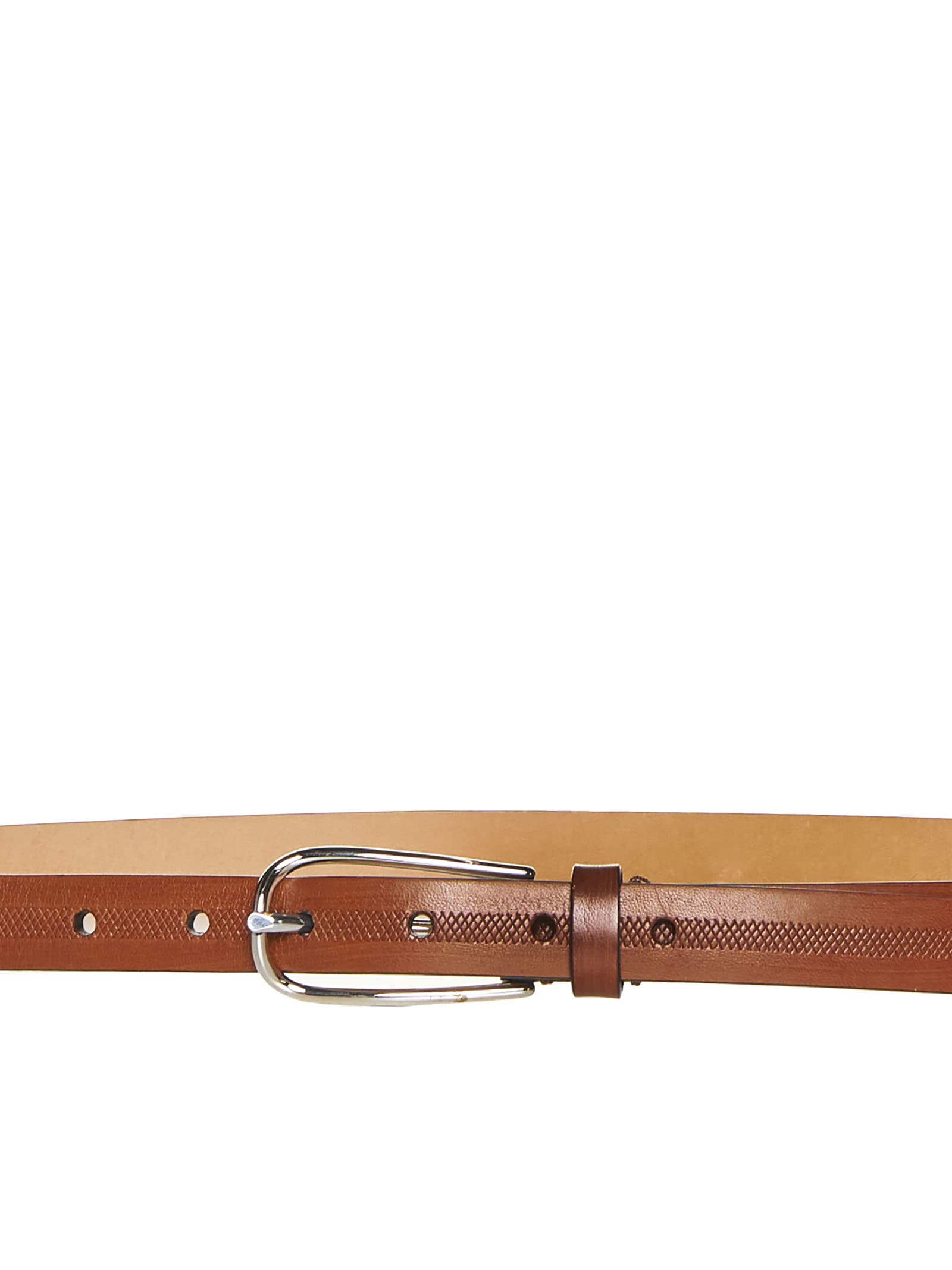 Shop Brunello Cucinelli Belt In Leather Brown
