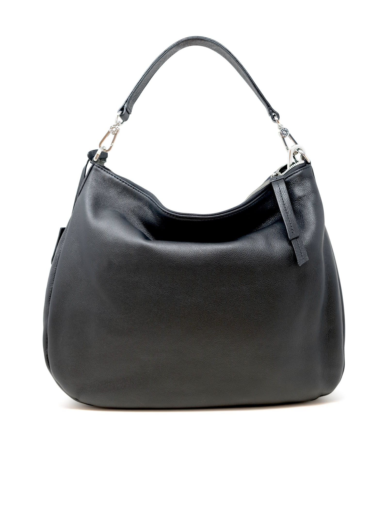 Shop Abro 031312-46 Juna Black Leather Bag