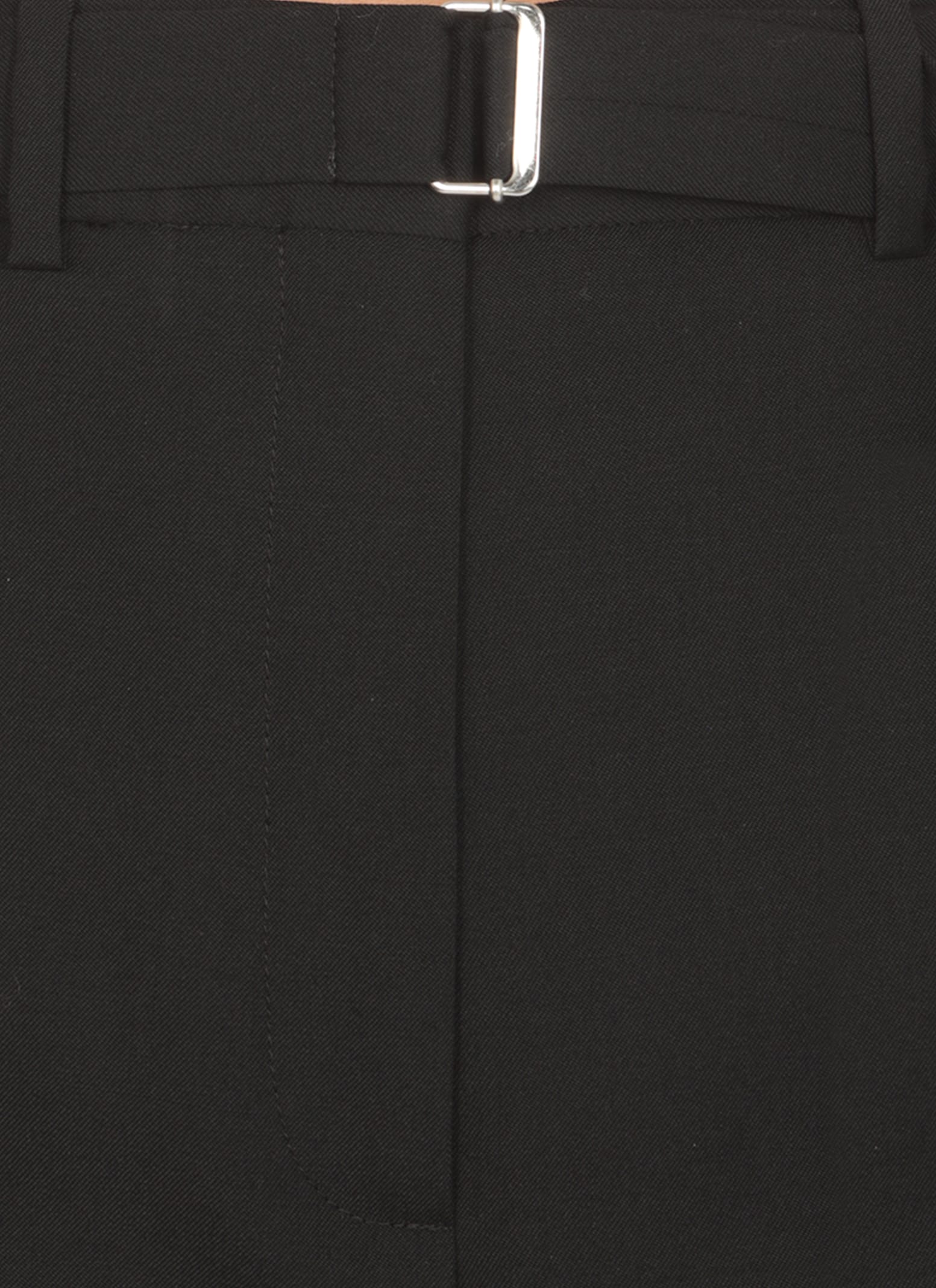 Shop Lanvin Wool Palazzo Trousers In Black