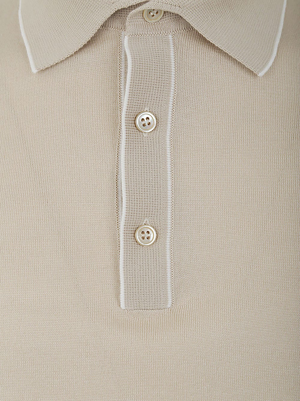 Shop Filippo De Laurentiis Short Sleeves Polo In Rope White