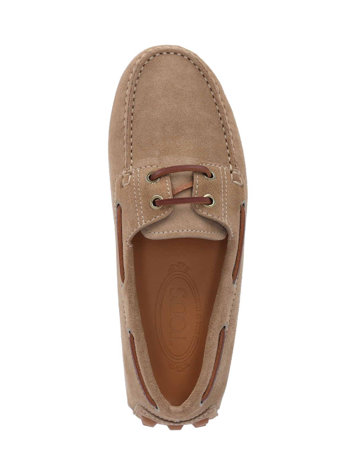 Shop Tod's Bubble Loafers In Beige