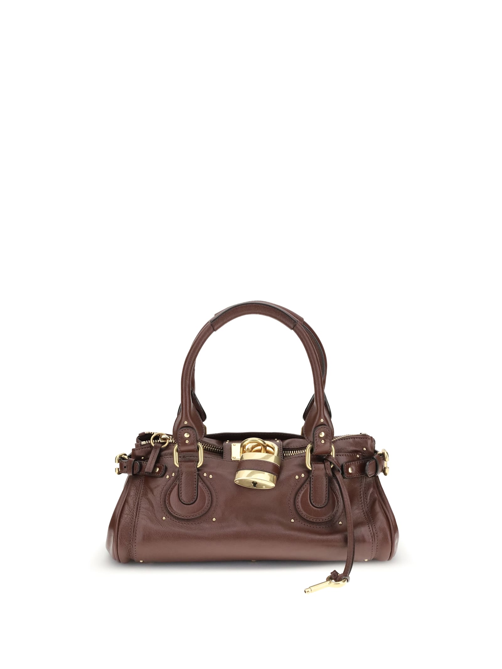 Chloé Women Crafty Brown Paddington Shoulder Bag In Multi