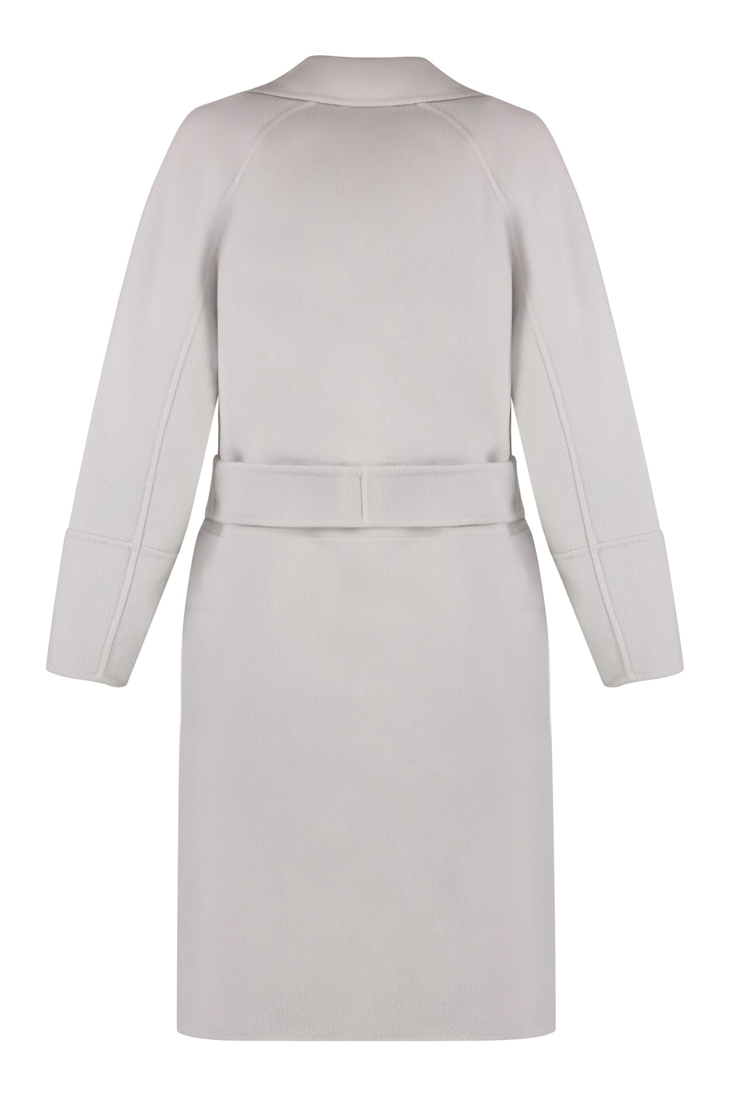 Shop 's Max Mara Arona Virgin Wool Coat In Ecru