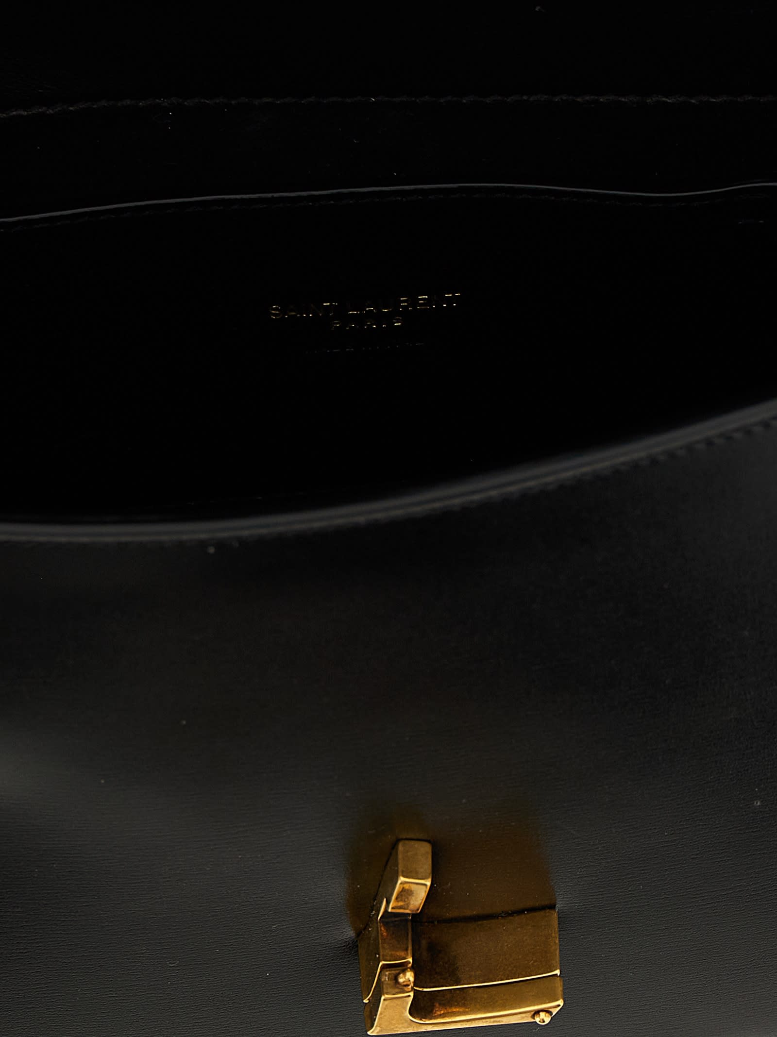Saint Laurent Solferino Medium Shoulder Bag In Black