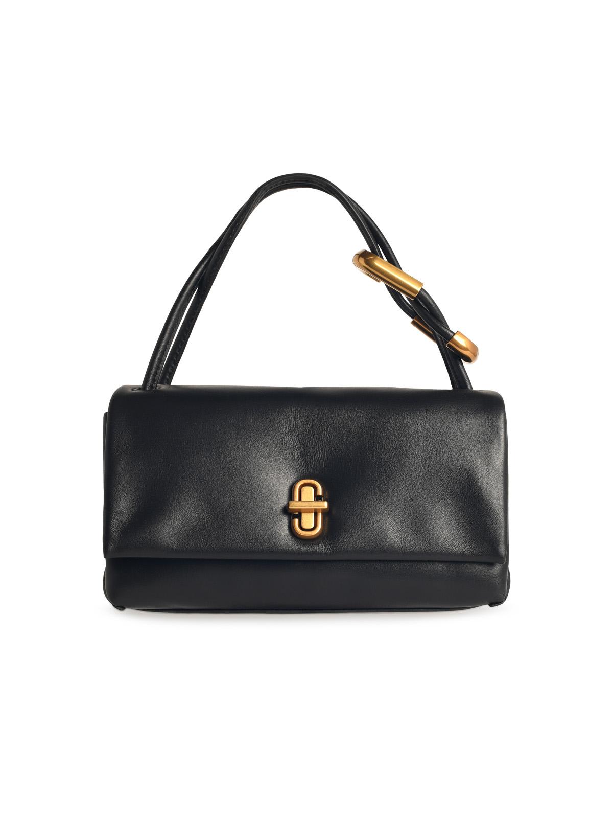 Shop Marc Jacobs The Dual Bag Mini Bag In Black Leather