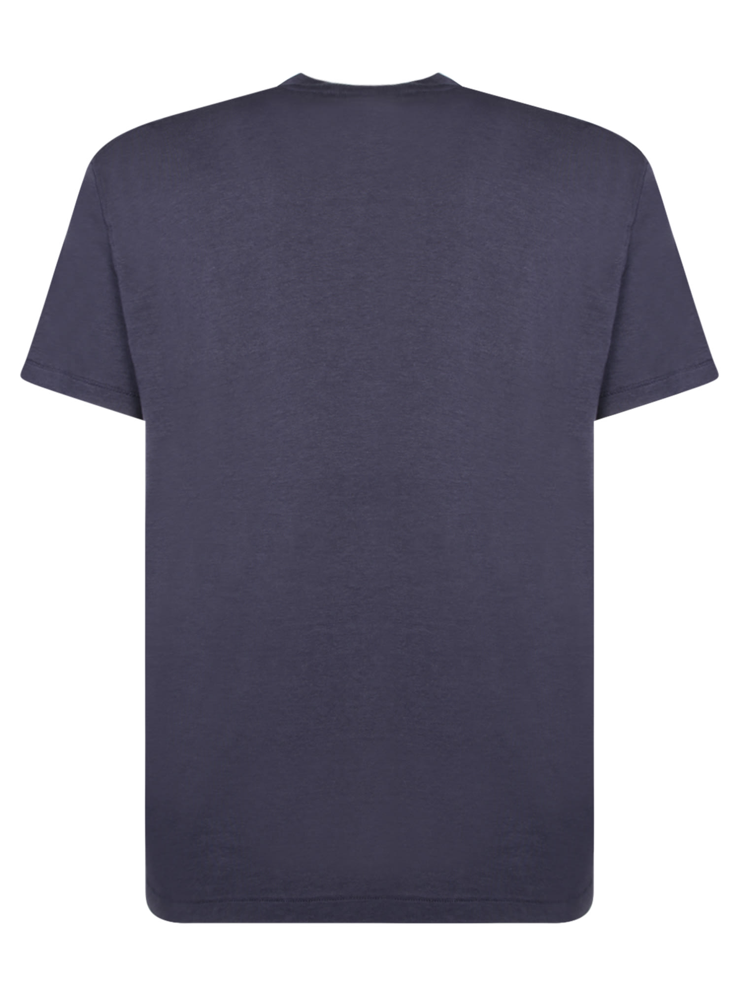 Shop Tom Ford Blue Lyocell And Cotton T-shirt