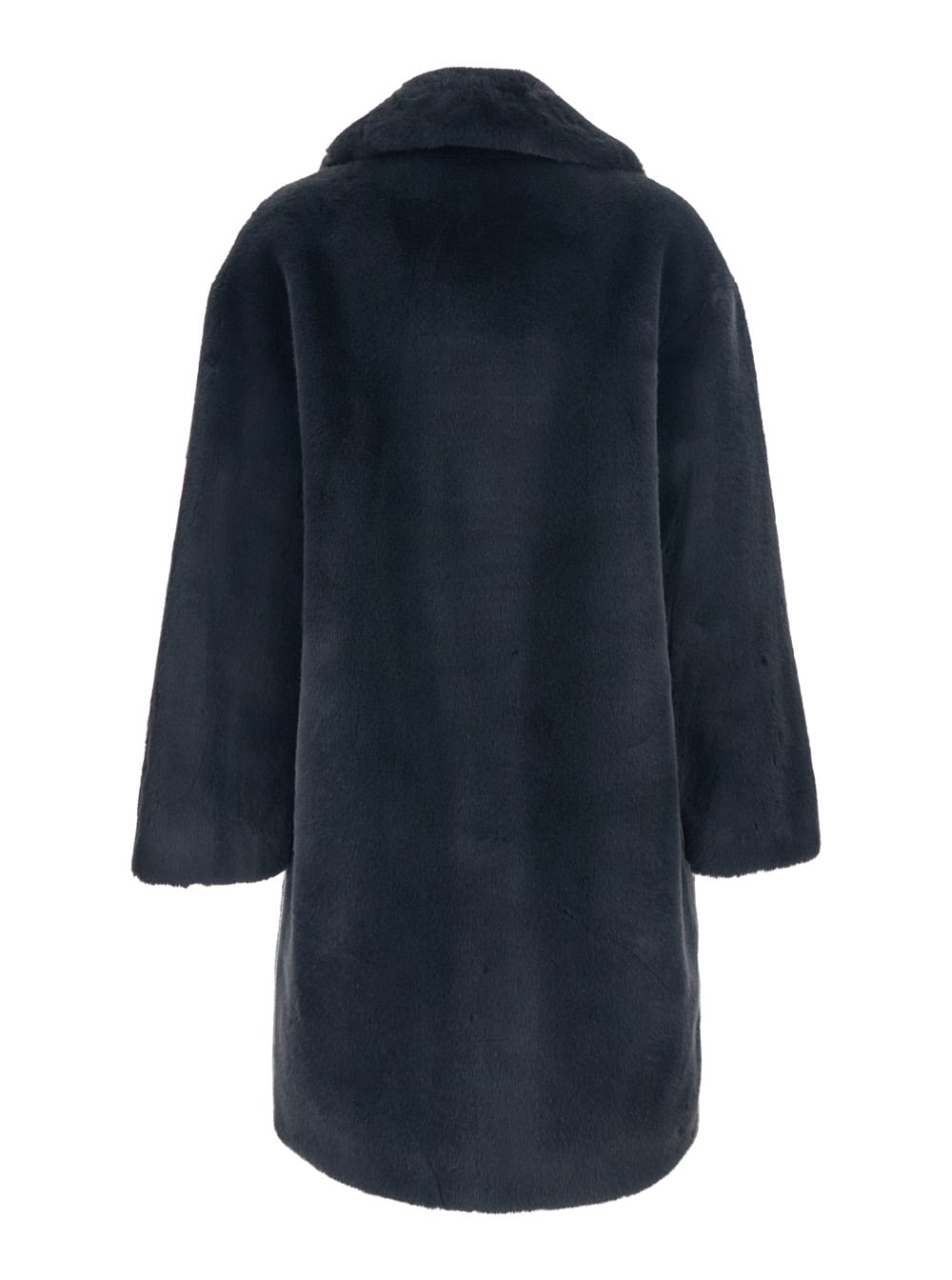 Stand Studio Camille Cocoon Coat Graphite Grey In Gray