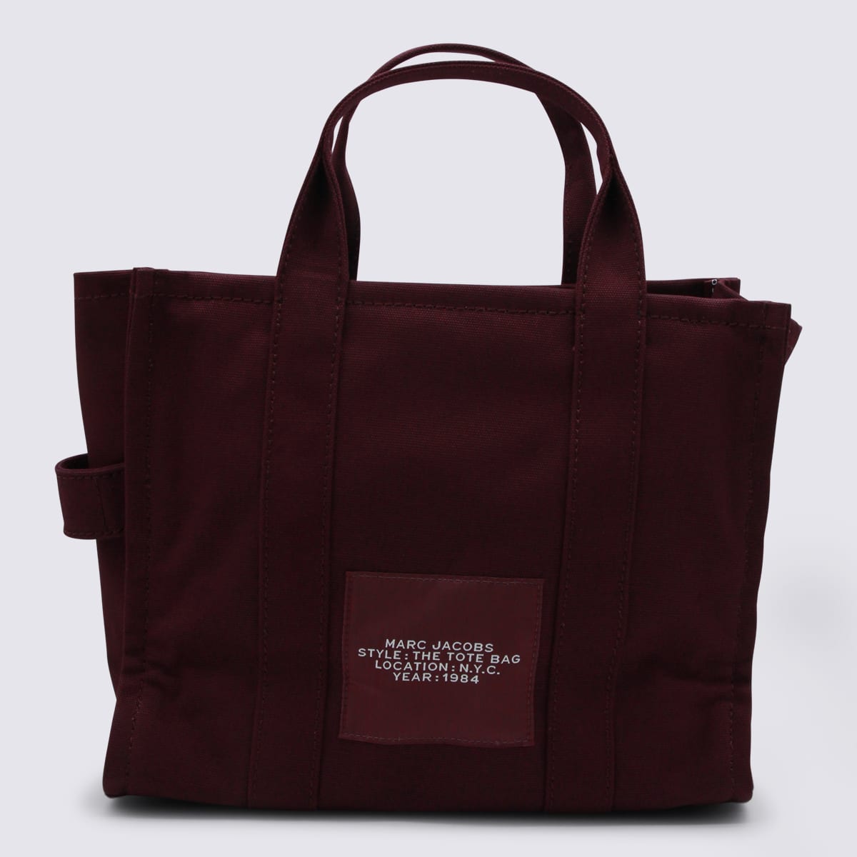 Marc Jacobs Dark Purple Cotton The Medium Tote In Purple