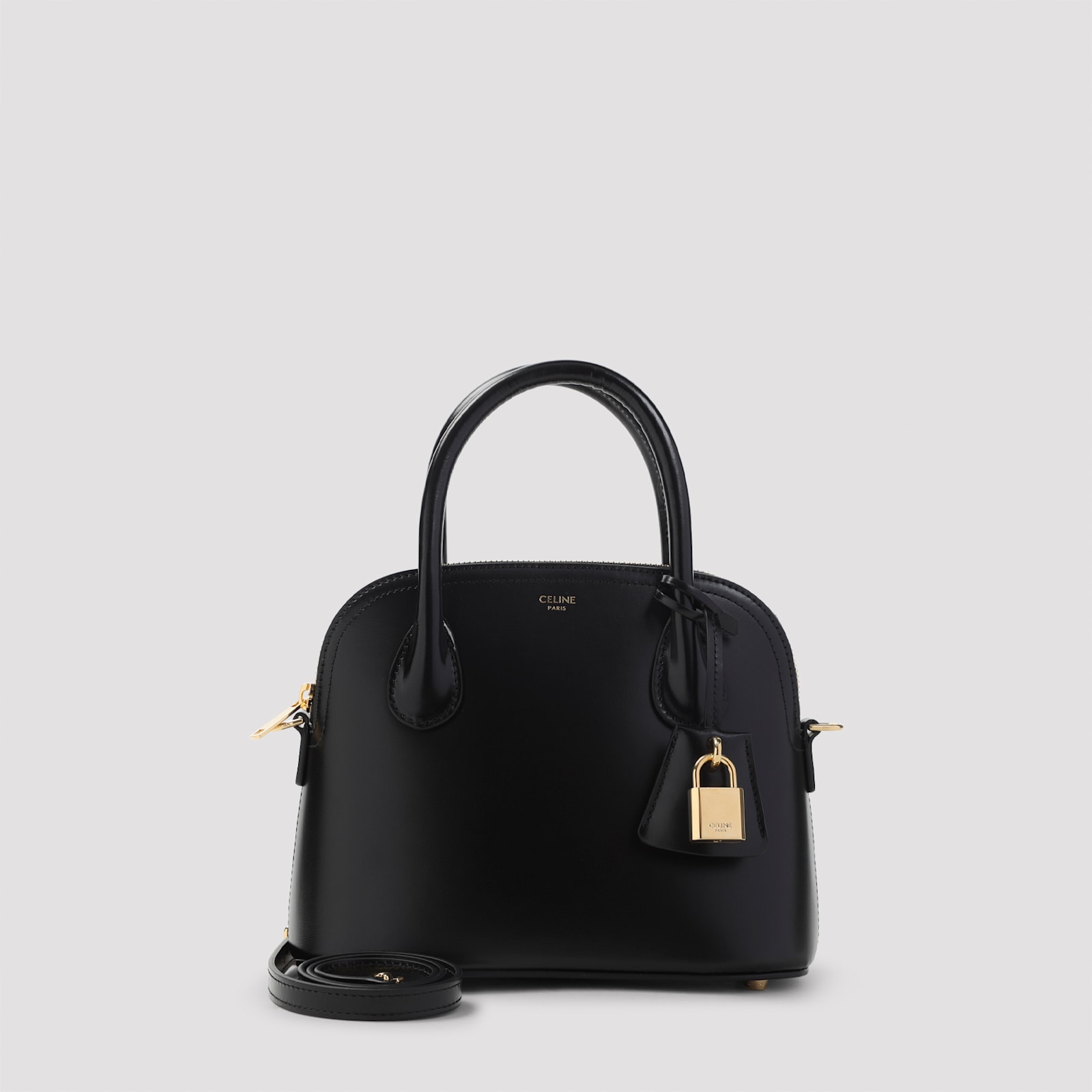 Celine Black Teen Honorine Calf Leather Handbag In Black
