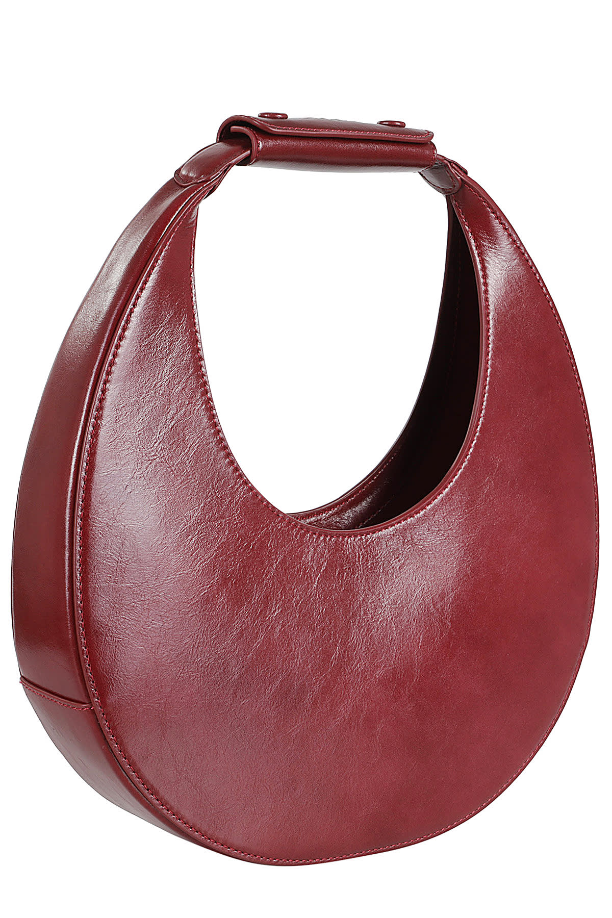 Shop Staud Moon Tote Bag In Pnt Pinot