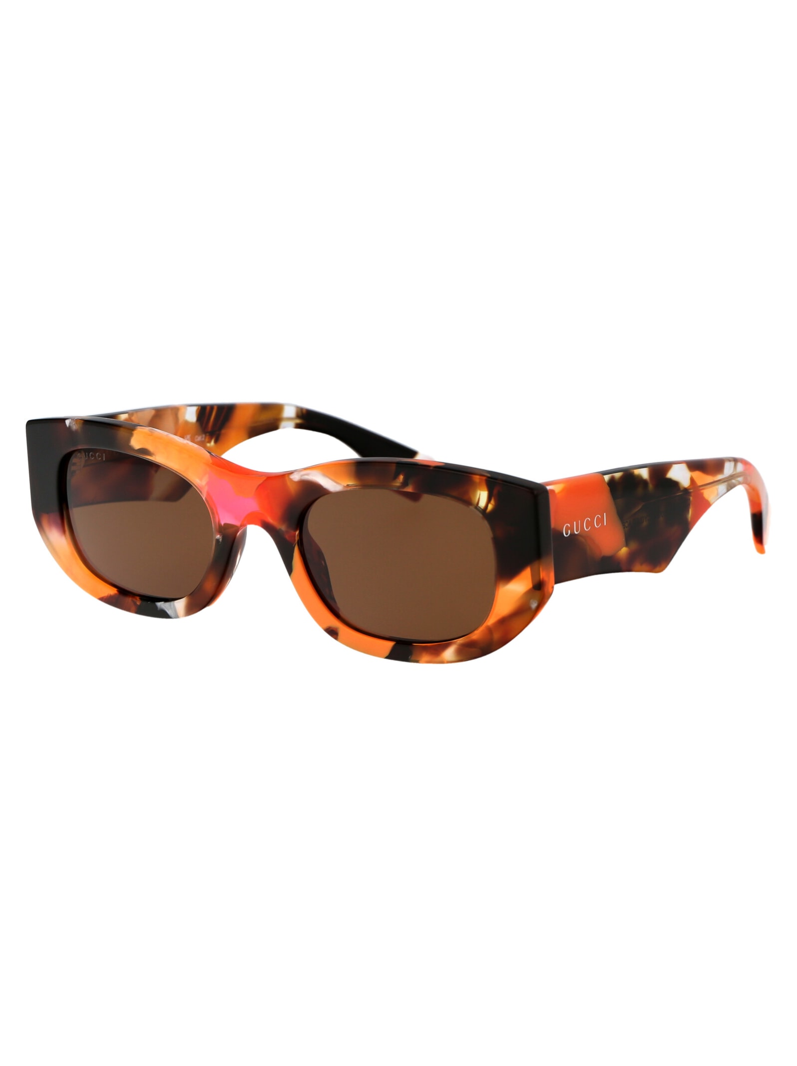 Gucci Womens Gg1627s Round-frame Acetate Sunglasses Multi