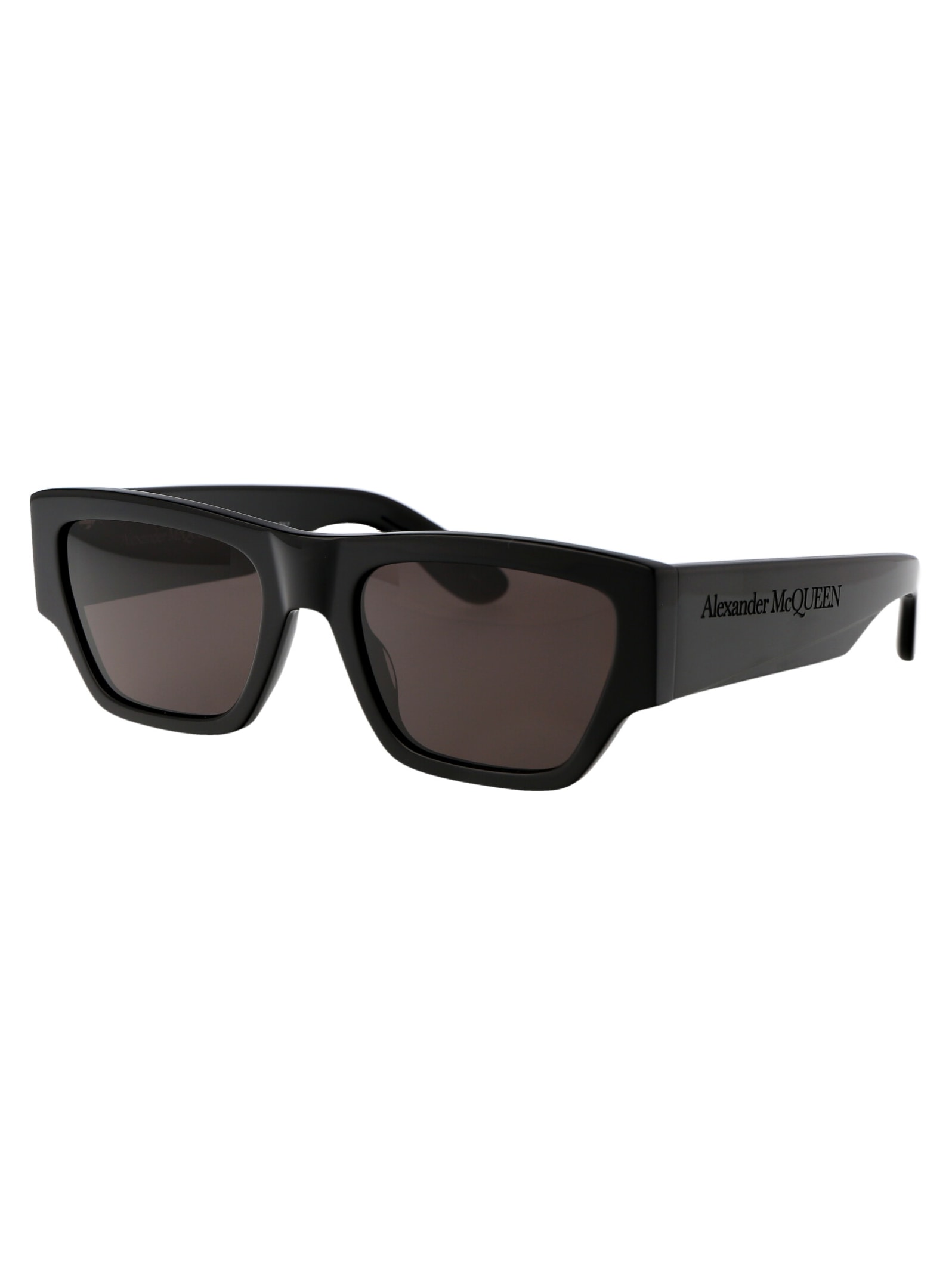 Alexander Mcqueen Square-frame Recycled Acetate Sunglasses In Black