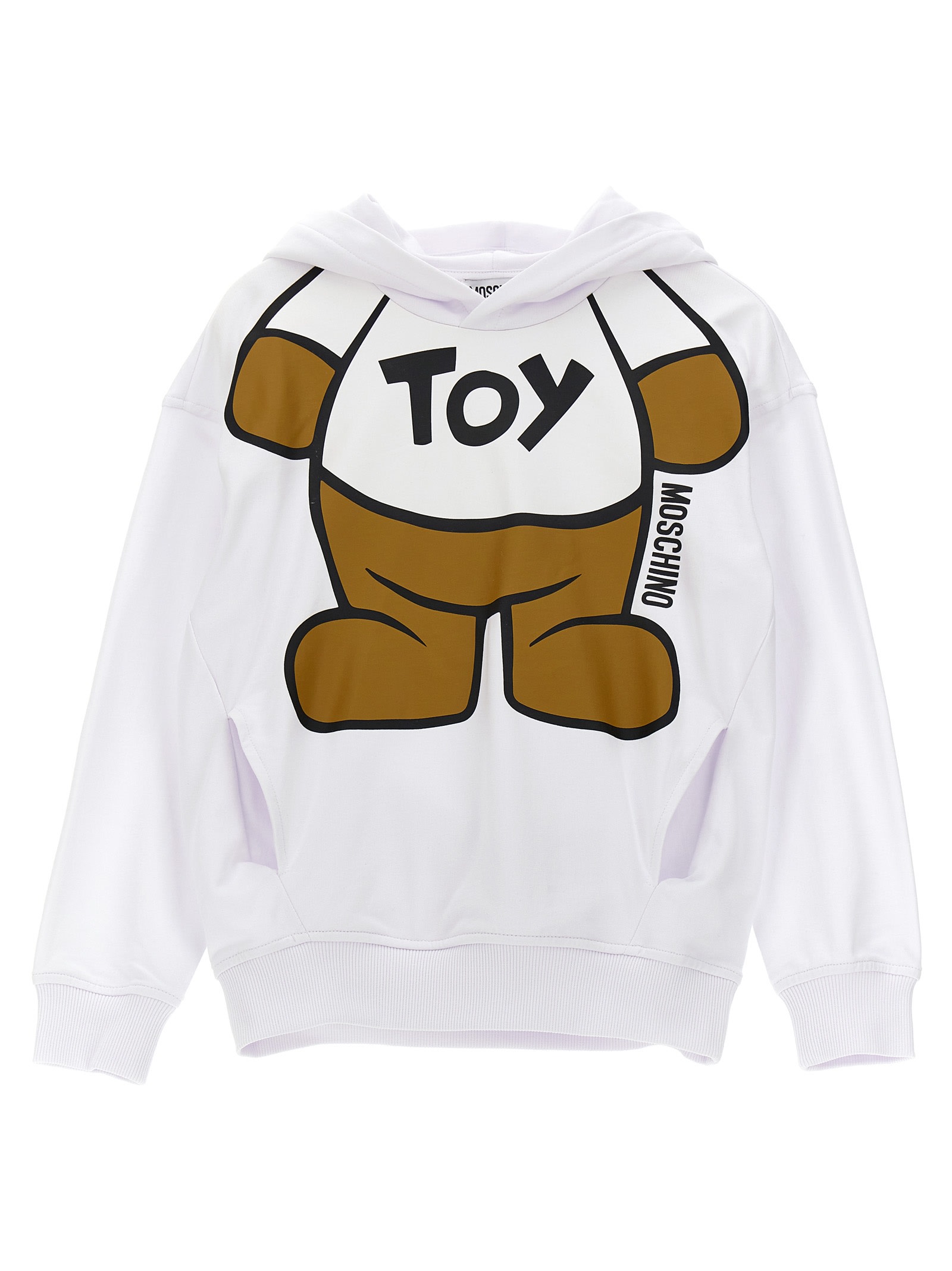 Moschino Kids' Toy Hoodie In White