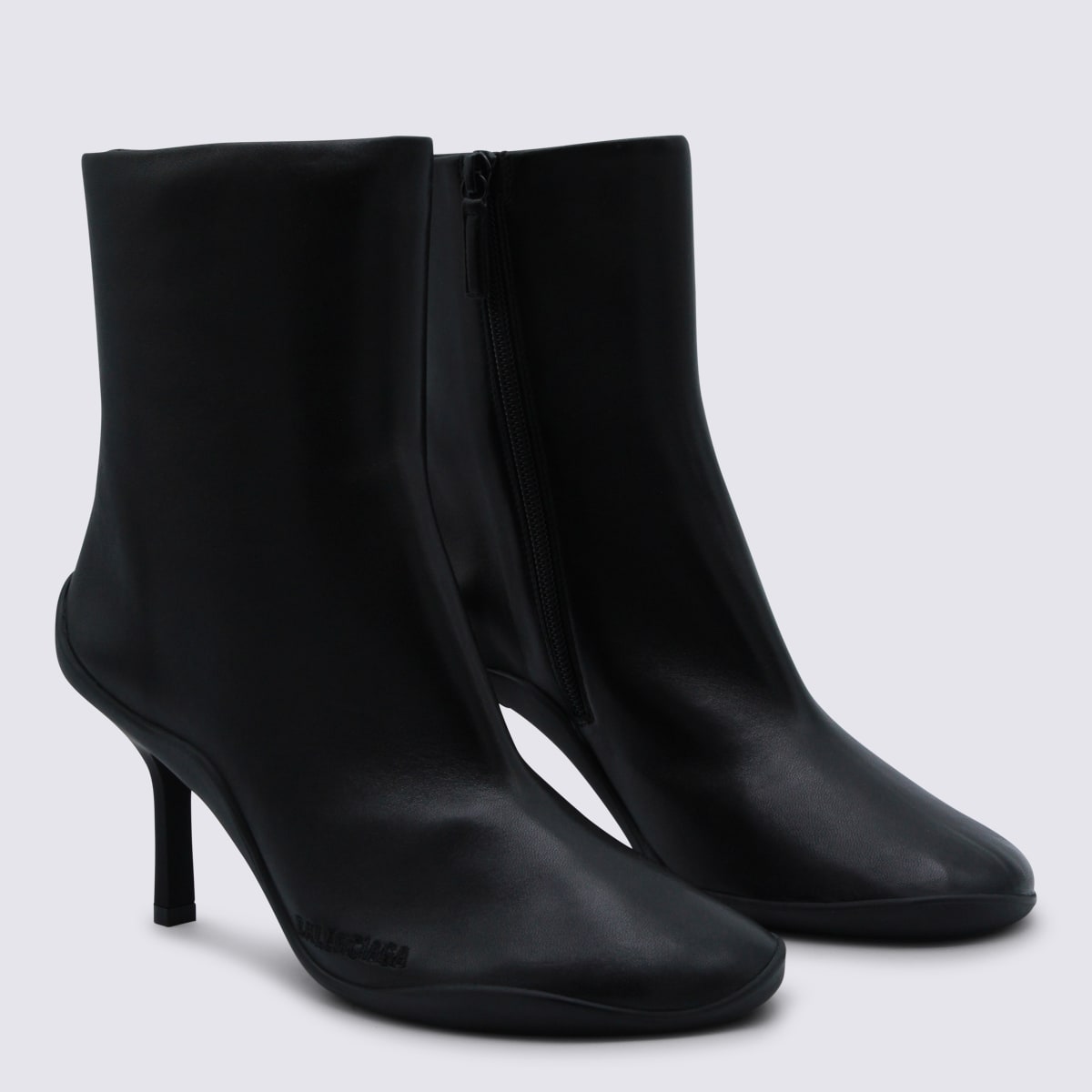 Balenciaga Stivaletti Shibuya 80 In Pelle Nera Donna In Black