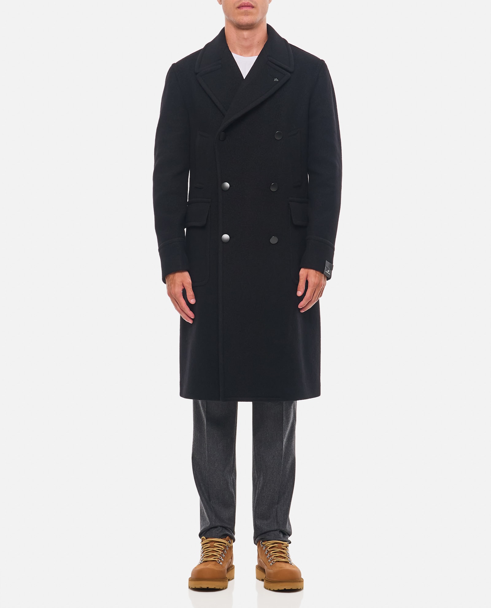 Shop Tagliatore Sherry Coat In Black