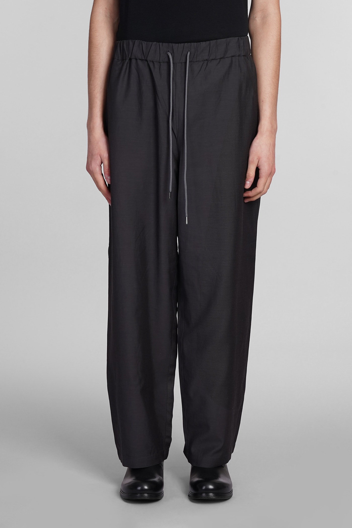 Shop Attachment Pants In Grey Rayon