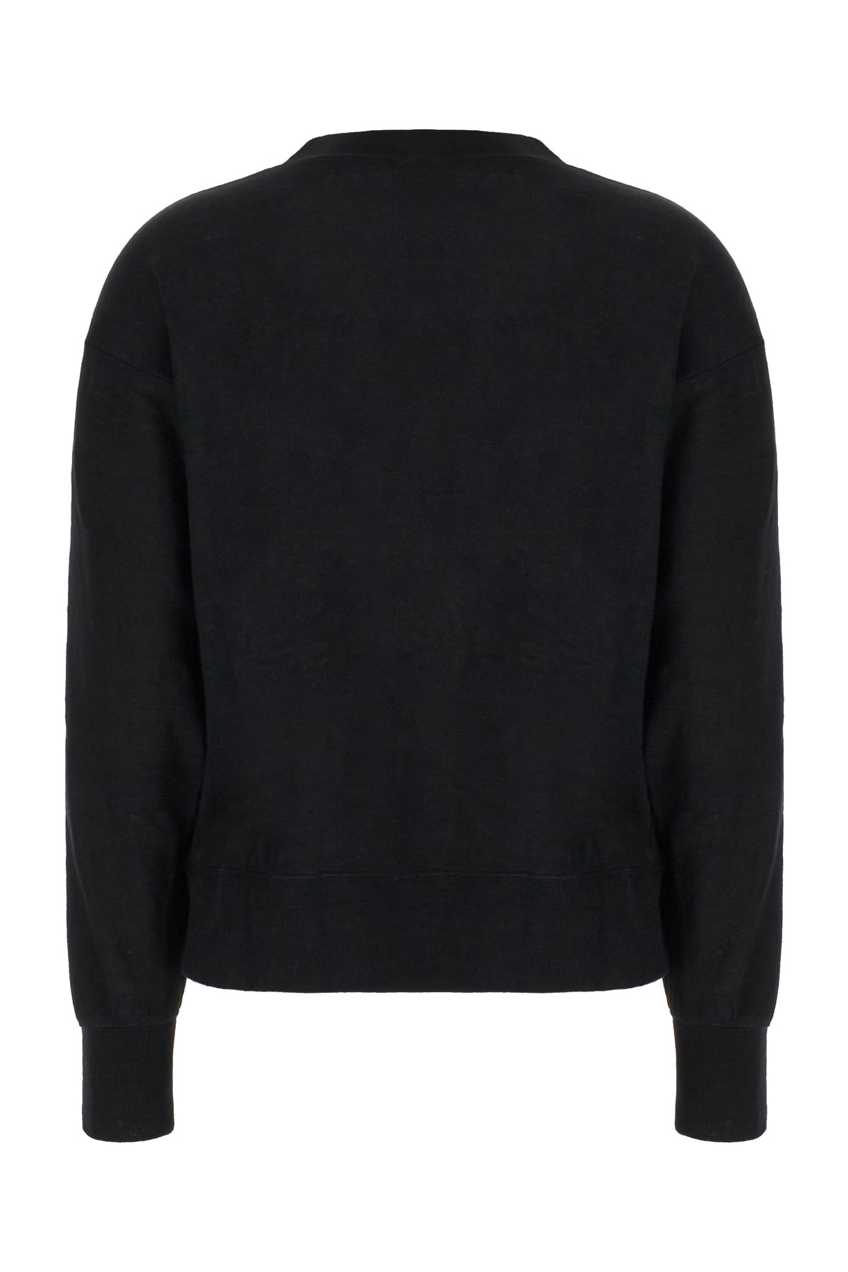 Shop Marant Etoile Black Linen T-shirt In 01bk