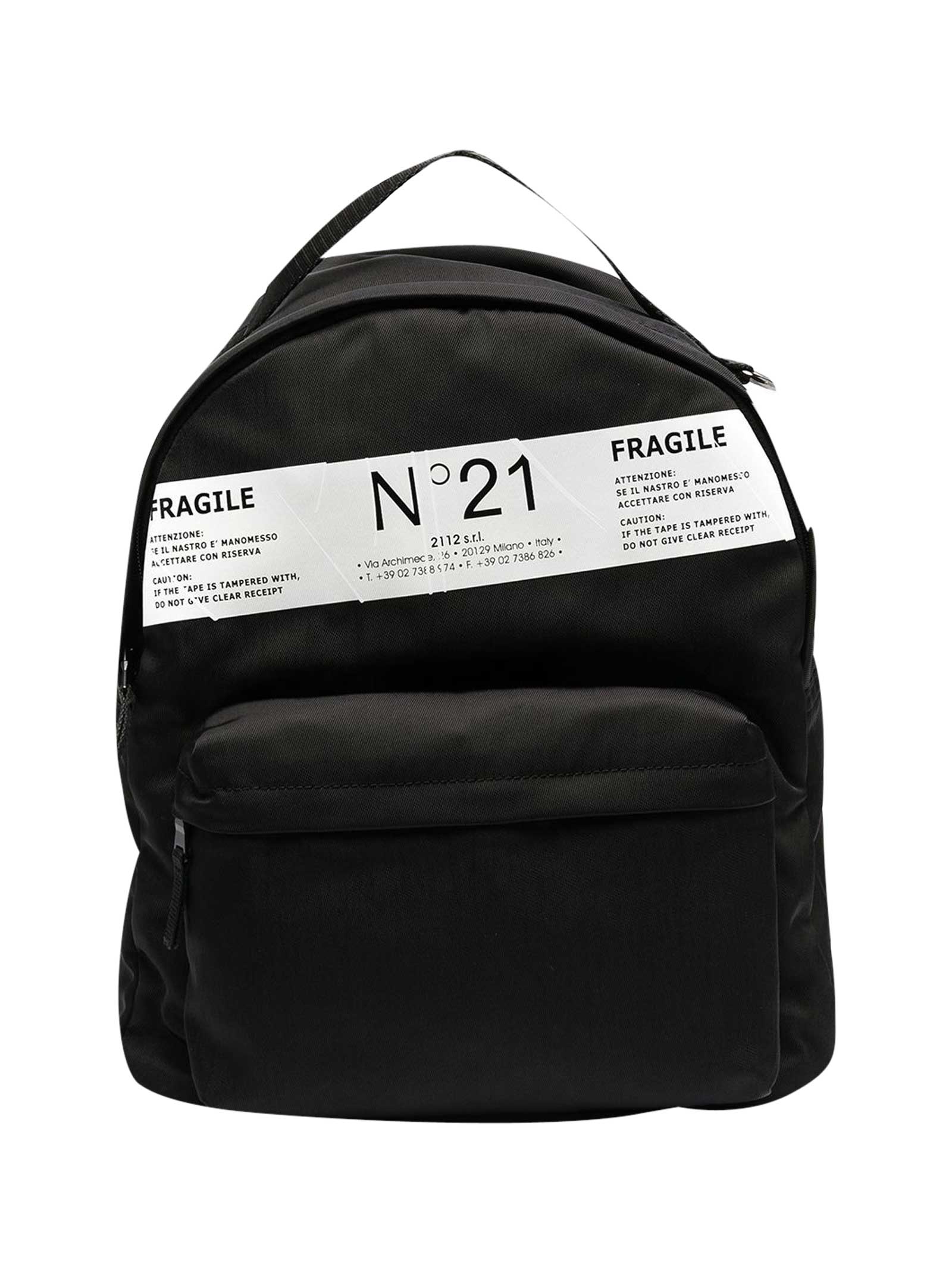 N.21 Nº21 Kids Black Backpack