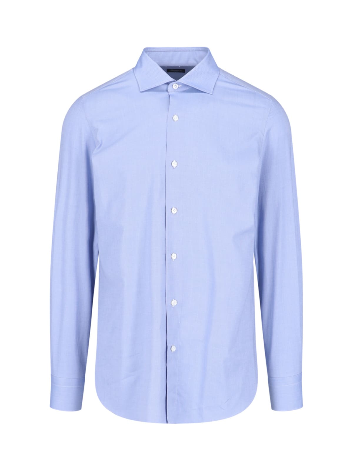 Finamore Classic Shirt In Light Blue