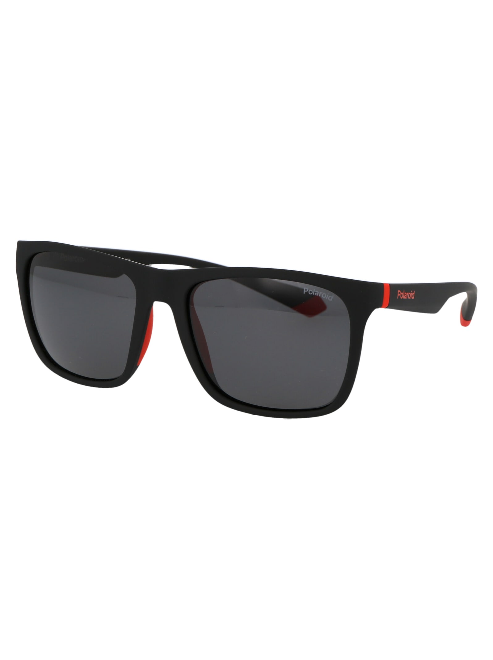 Shop Polaroid Pld 2141/s Sunglasses In Blxm9 Opaco Nero Rosso