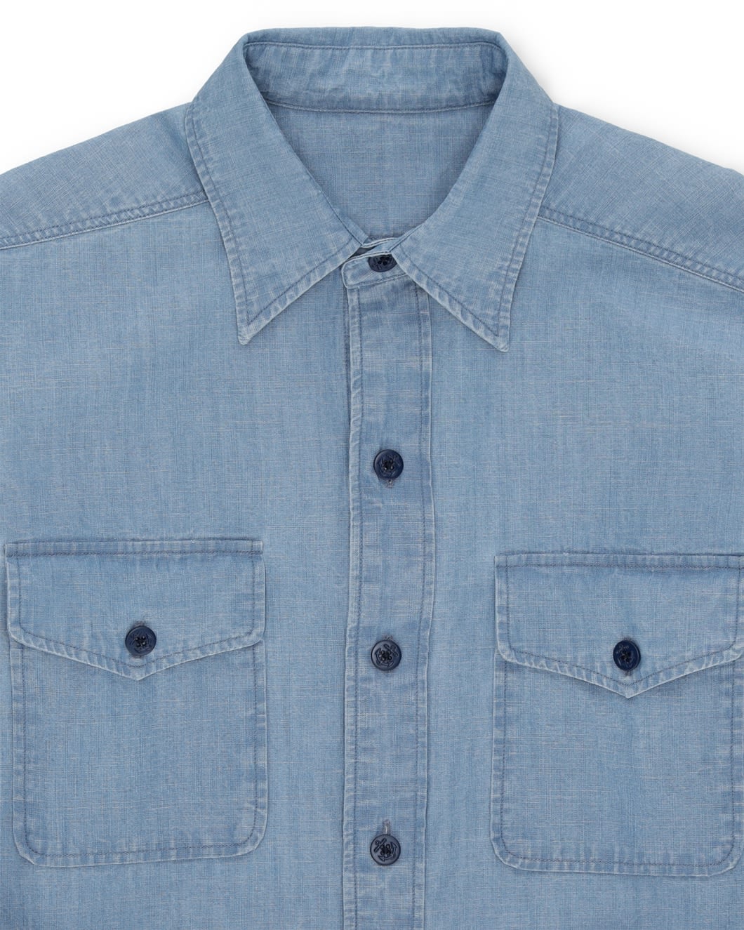 Fortela Overshirt W/front Pockets In Blue