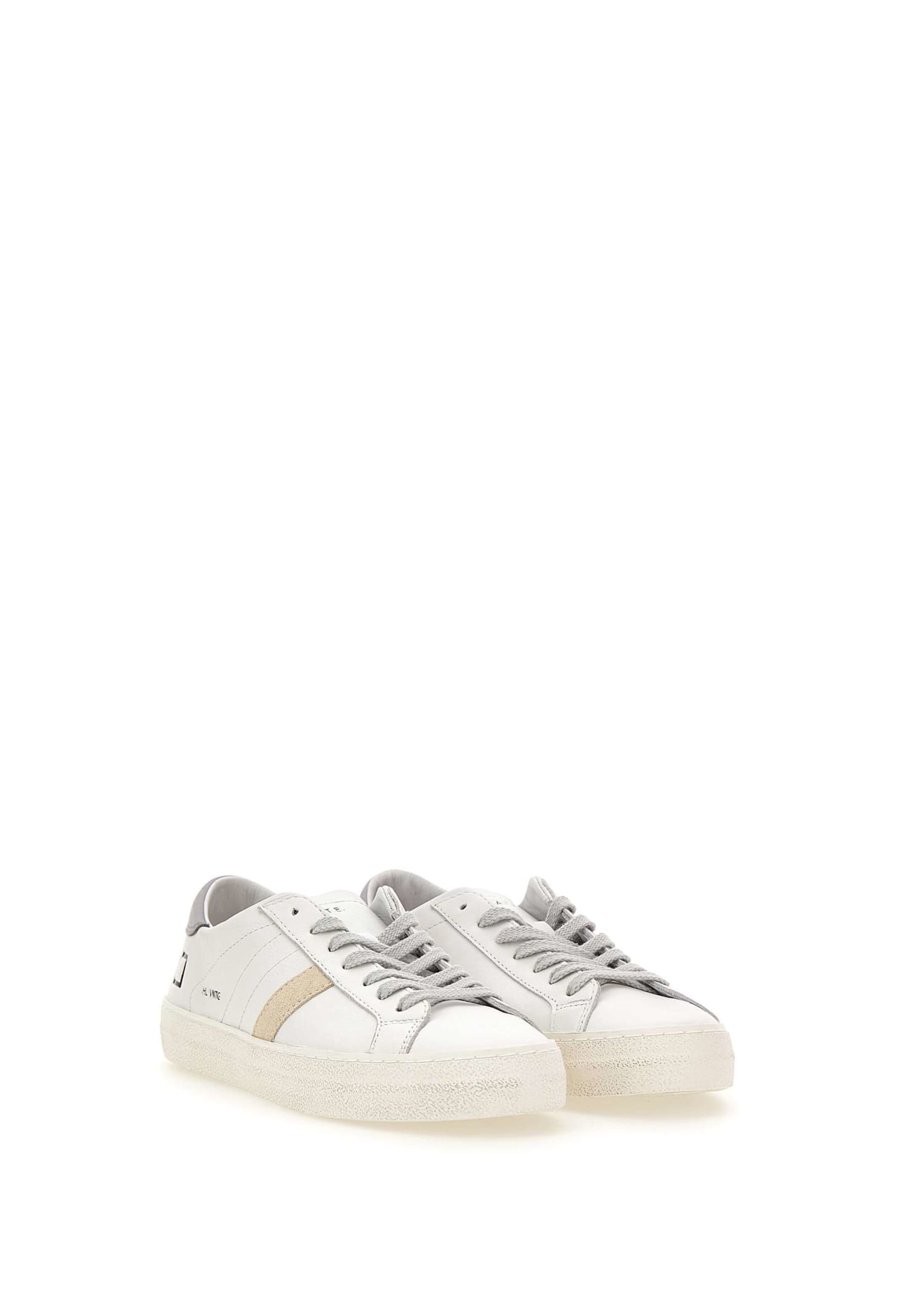 Shop Date Hillow Vintage Sneakers In White-lilac