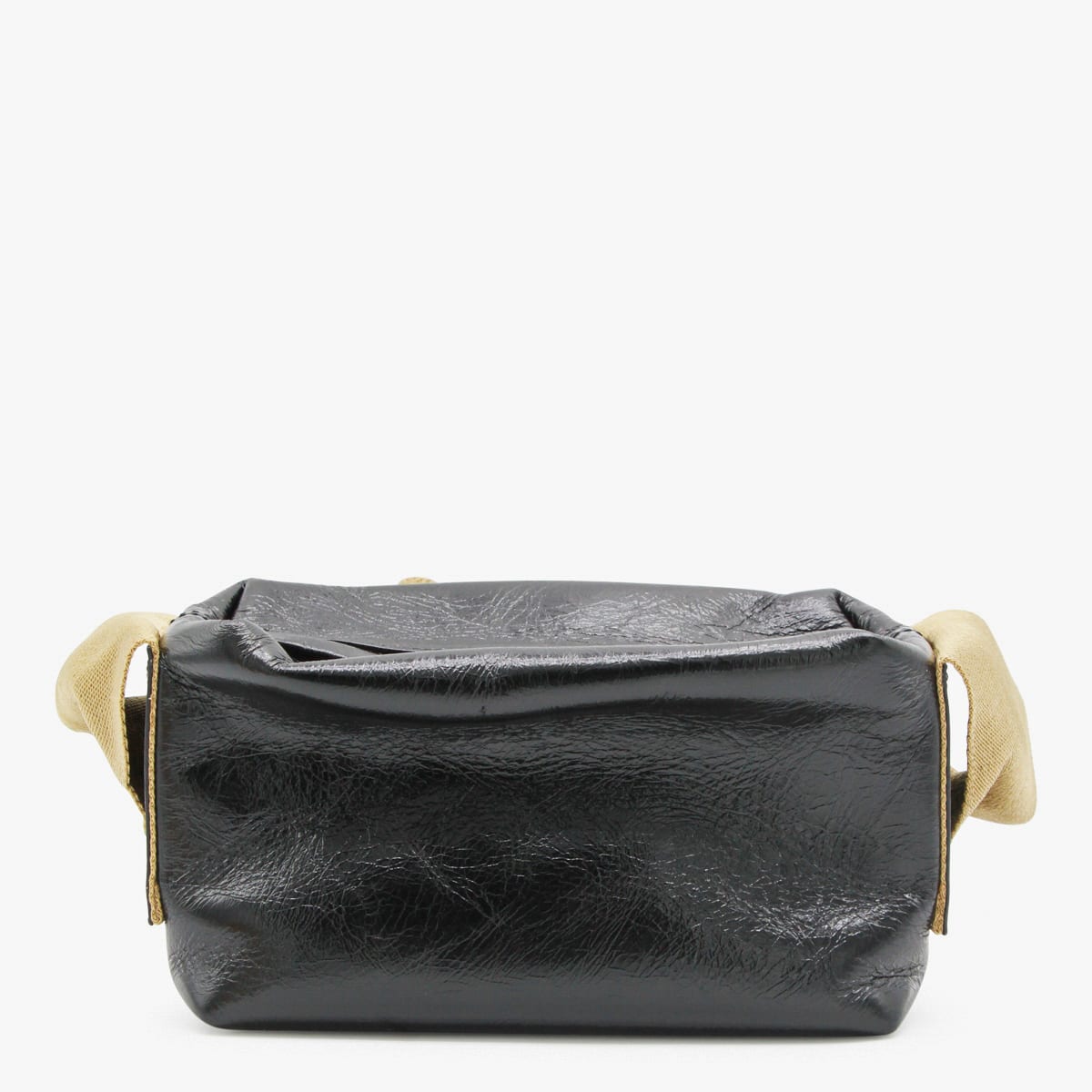 Uma Wang Rectangular Shoulder Bag Adjustable Strap In Black
