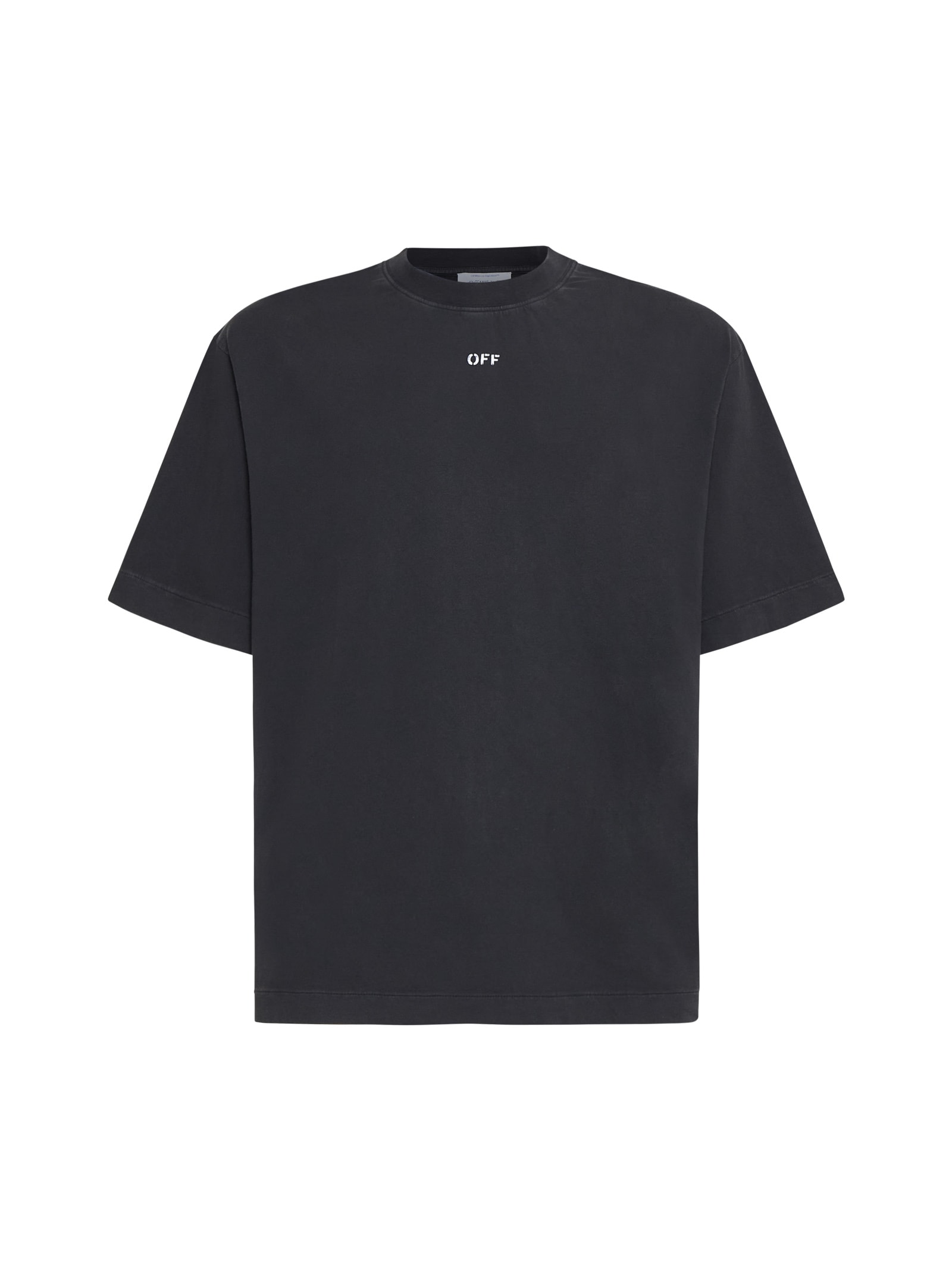 Shop Off-white T-shirt In Black Grey