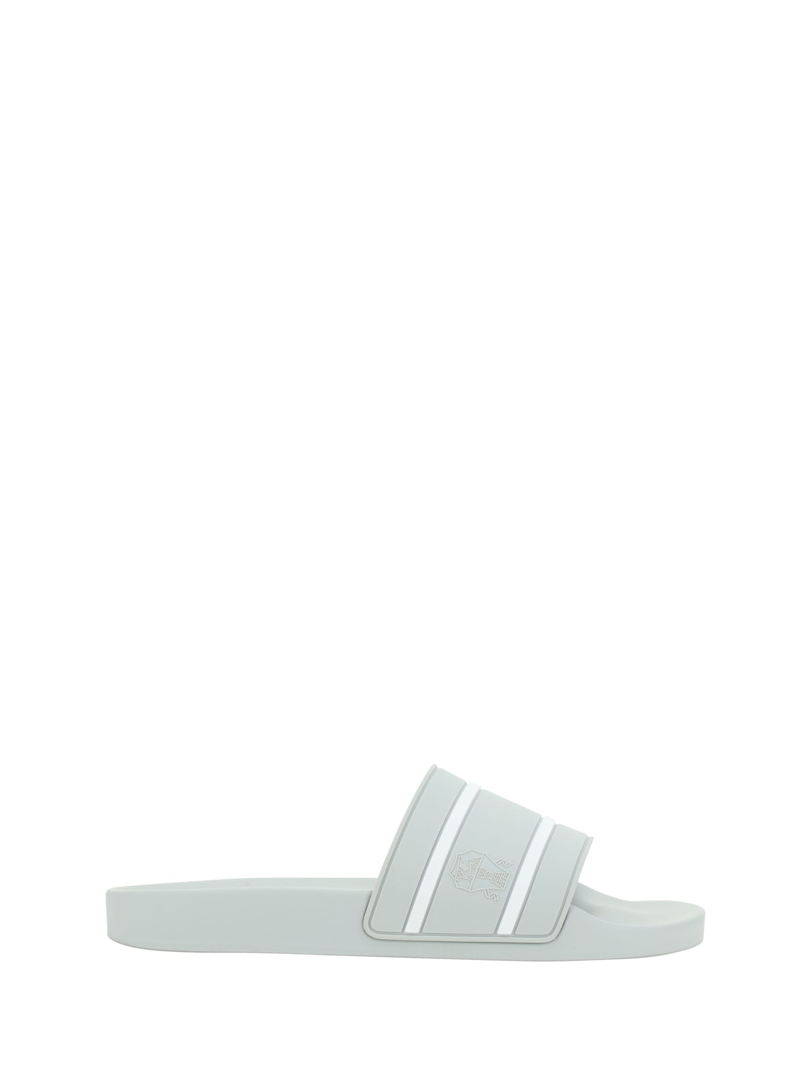 Shop Brunello Cucinelli Sandals In Grigio Chiaro+bianco