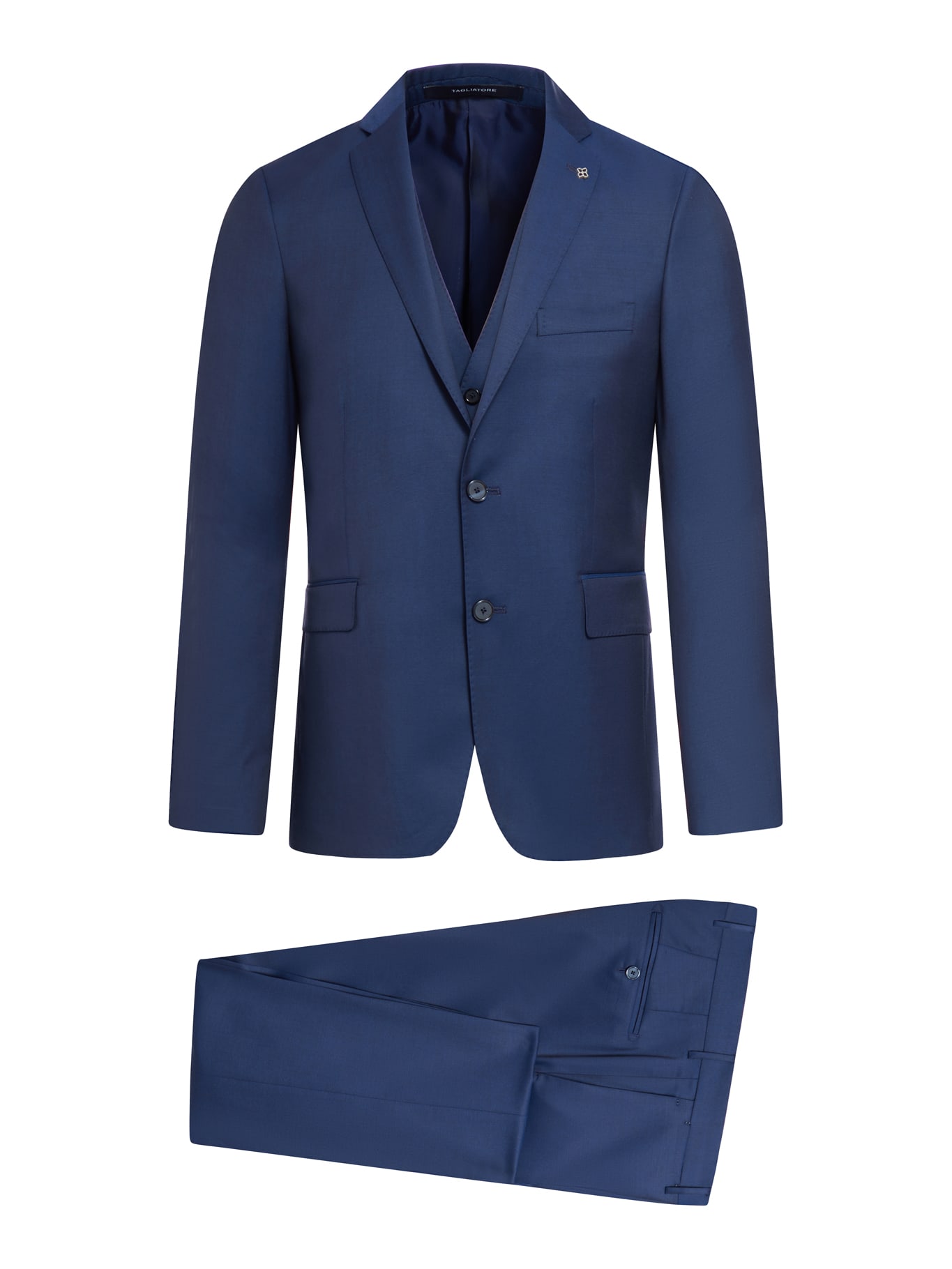 Shop Tagliatore Suit+gilet In Blue