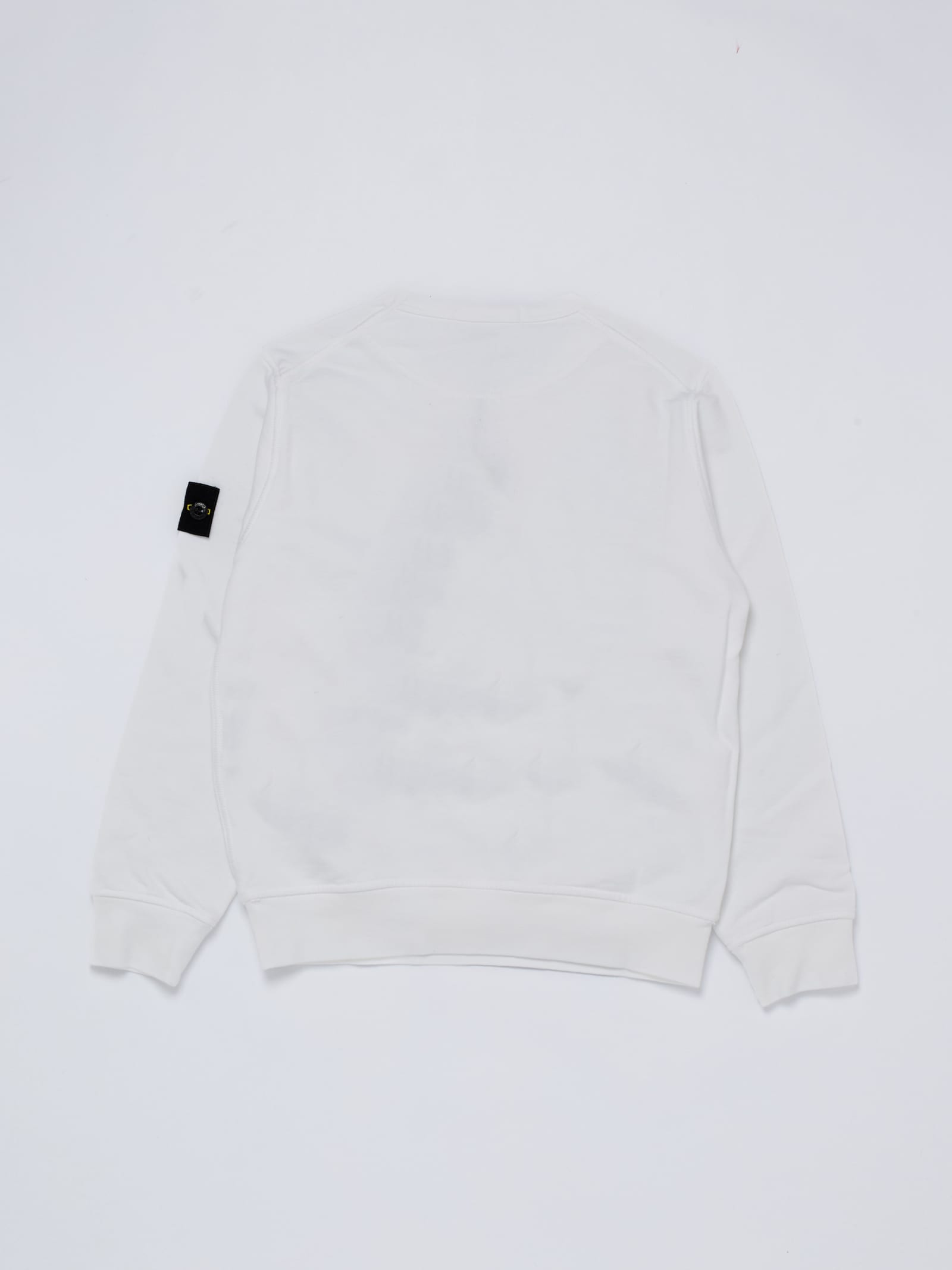 Shop Stone Island Junior Sweatshirt Sweatshirt In Bianco