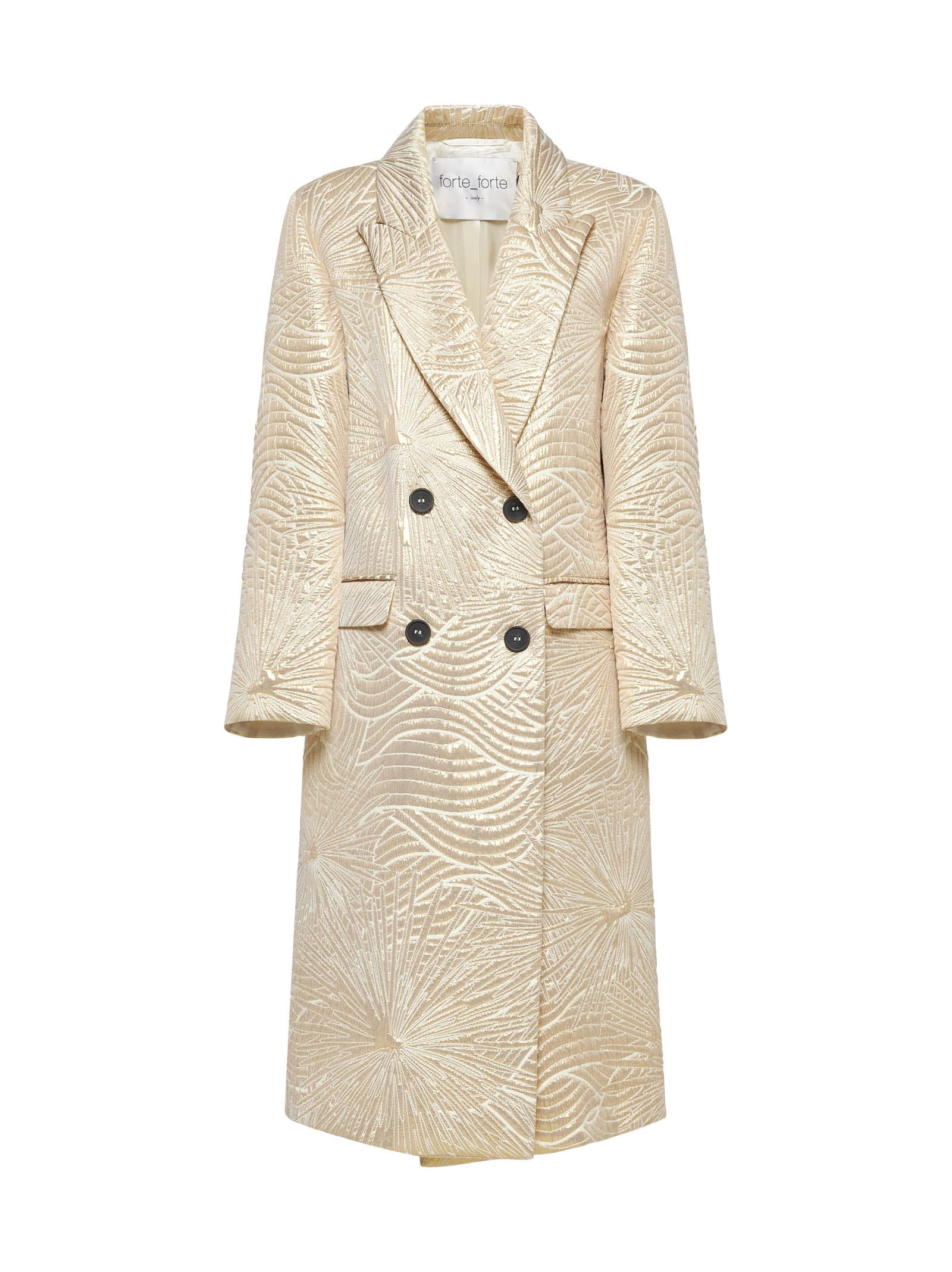 Shop Forte Forte Coat In Golden