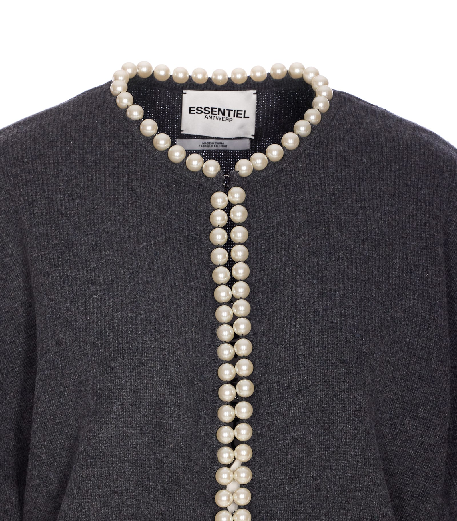 Essentiel Antwerp Ideas Grey Cardigan In Gray