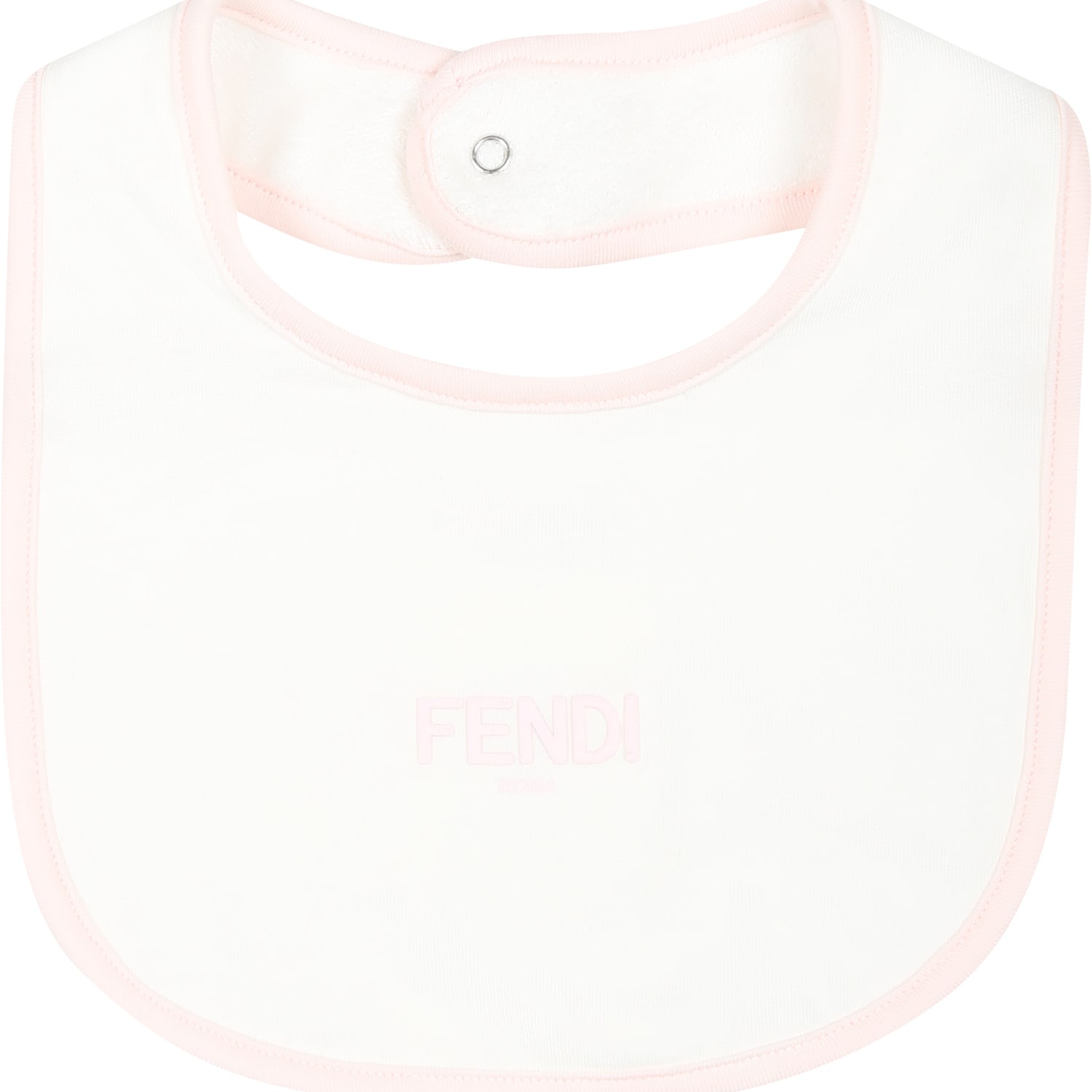 Fendi Pink Set For Baby Girl With Logo In Pink