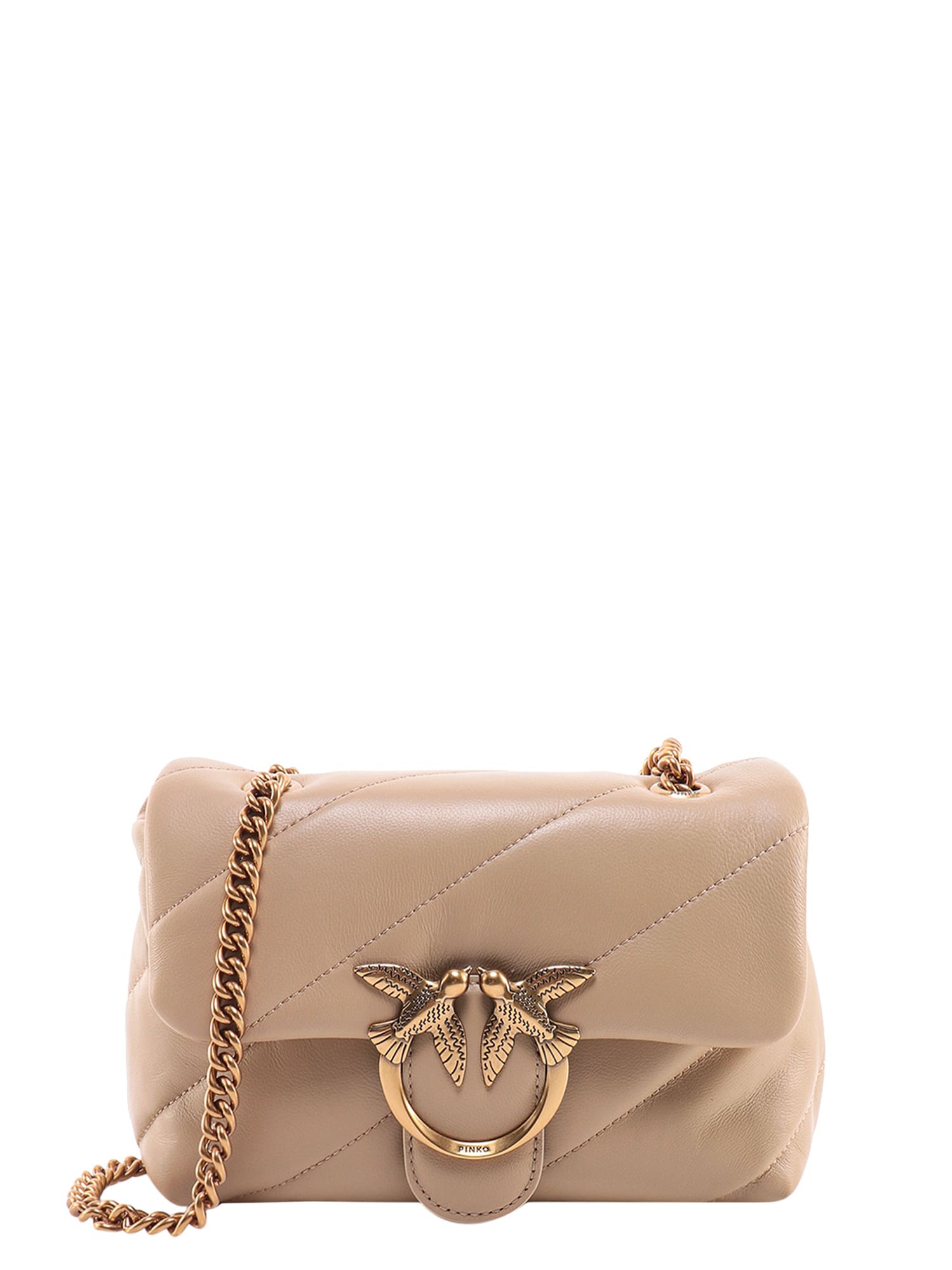 Pinko Shoulder Bag In Beige