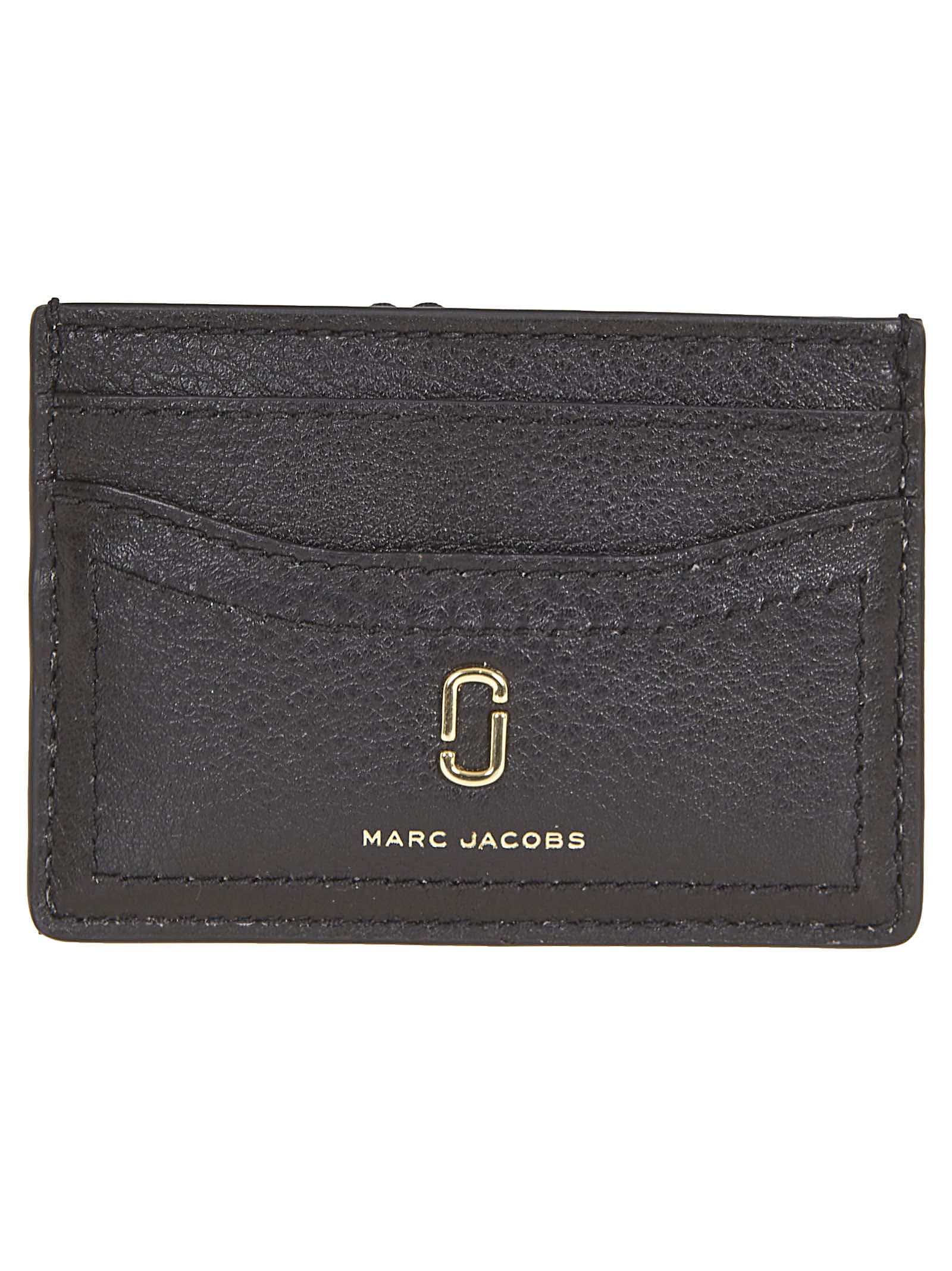 Marc Jacobs Logo Card Holder In Nero