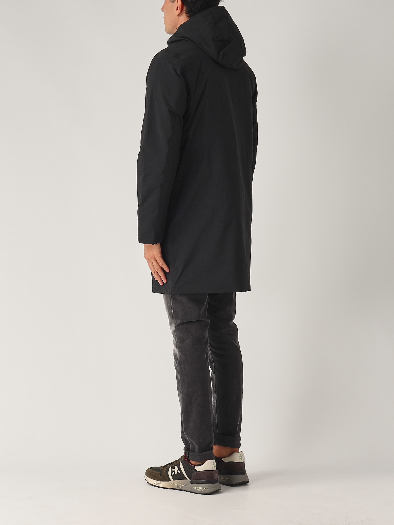 Shop K-way Thomas Warm Ottoman Jacket In Nero