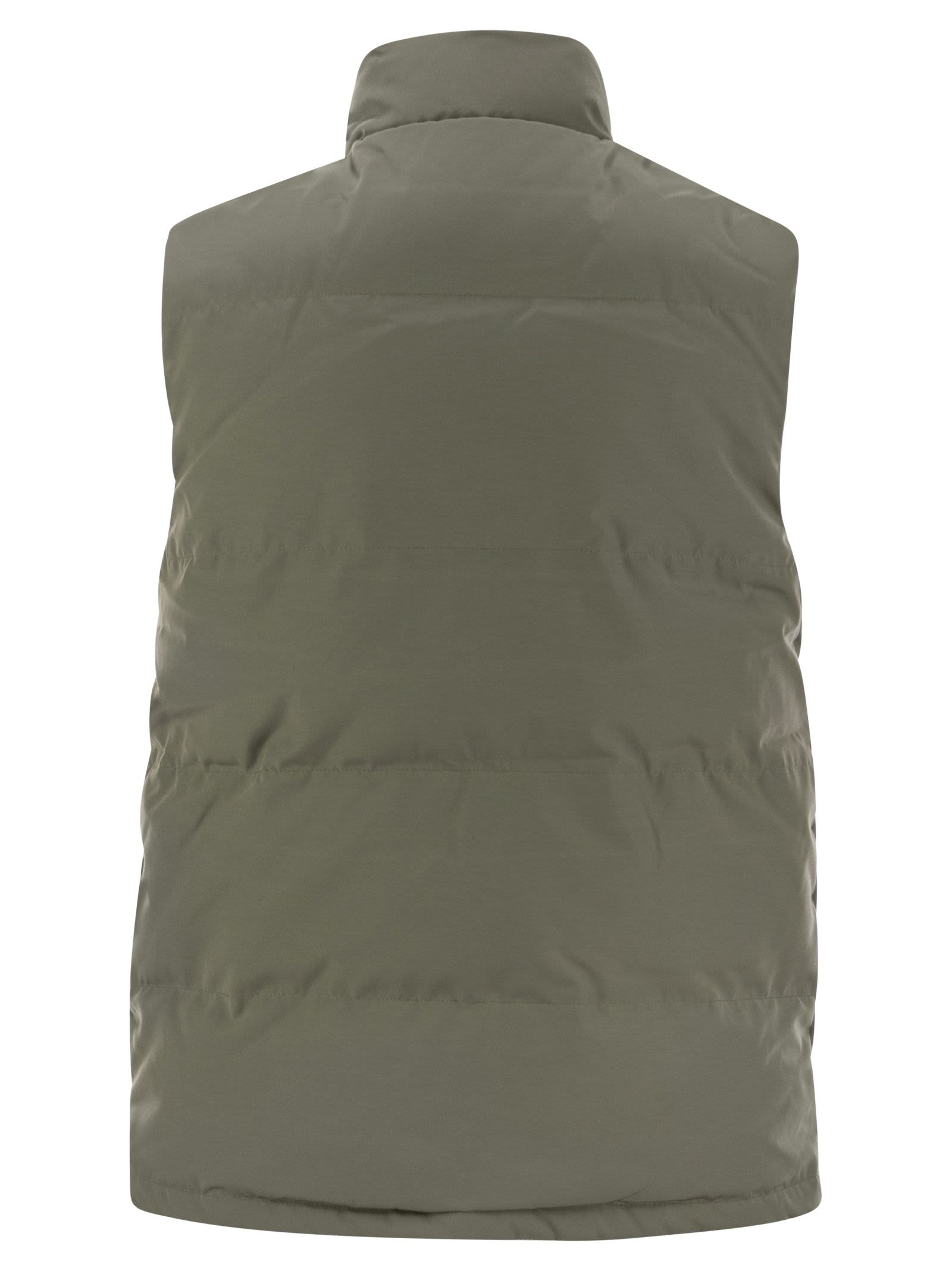 Shop Canada Goose Freestyle - Down Jacket Waistcoat In Sage