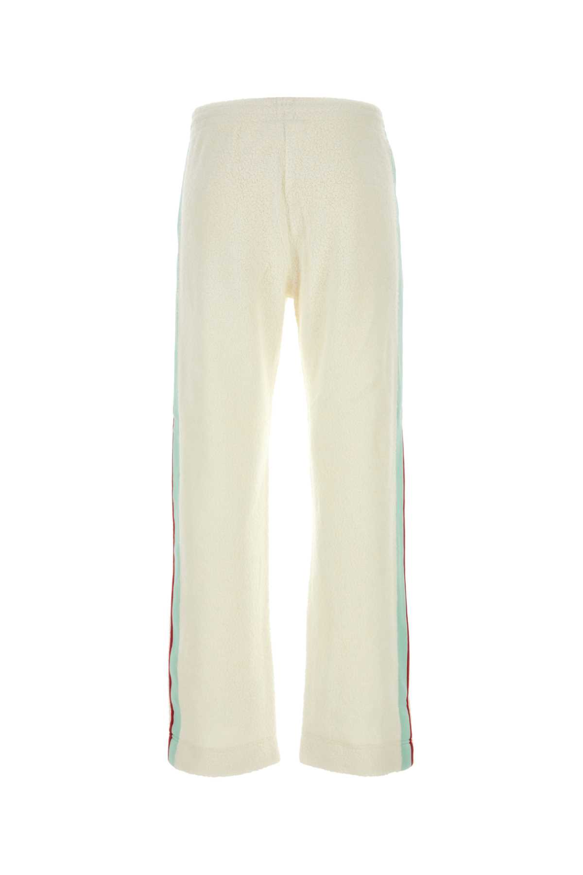 Shop Casablanca Ivory Terry Joggers In Offwhite